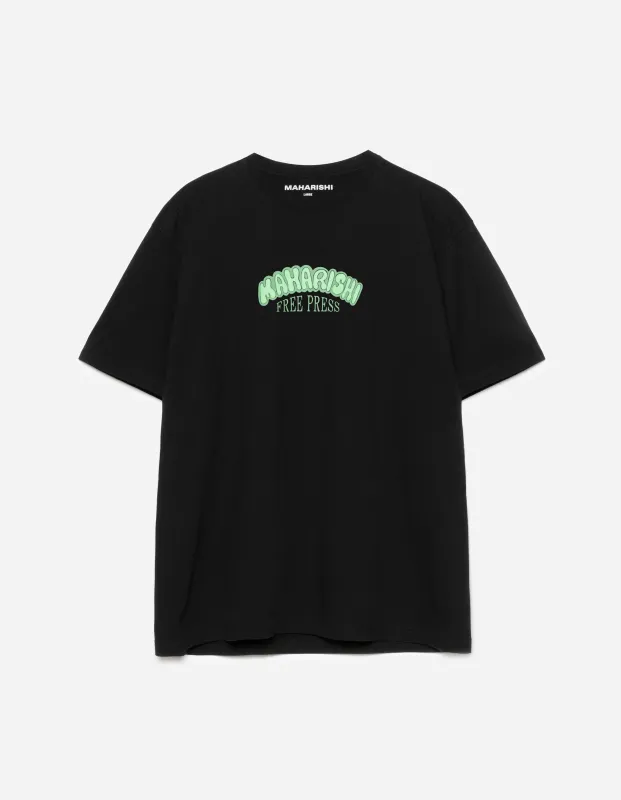 2204 Grunt Free Press S/S T-Shirt Black sold by Maharishi