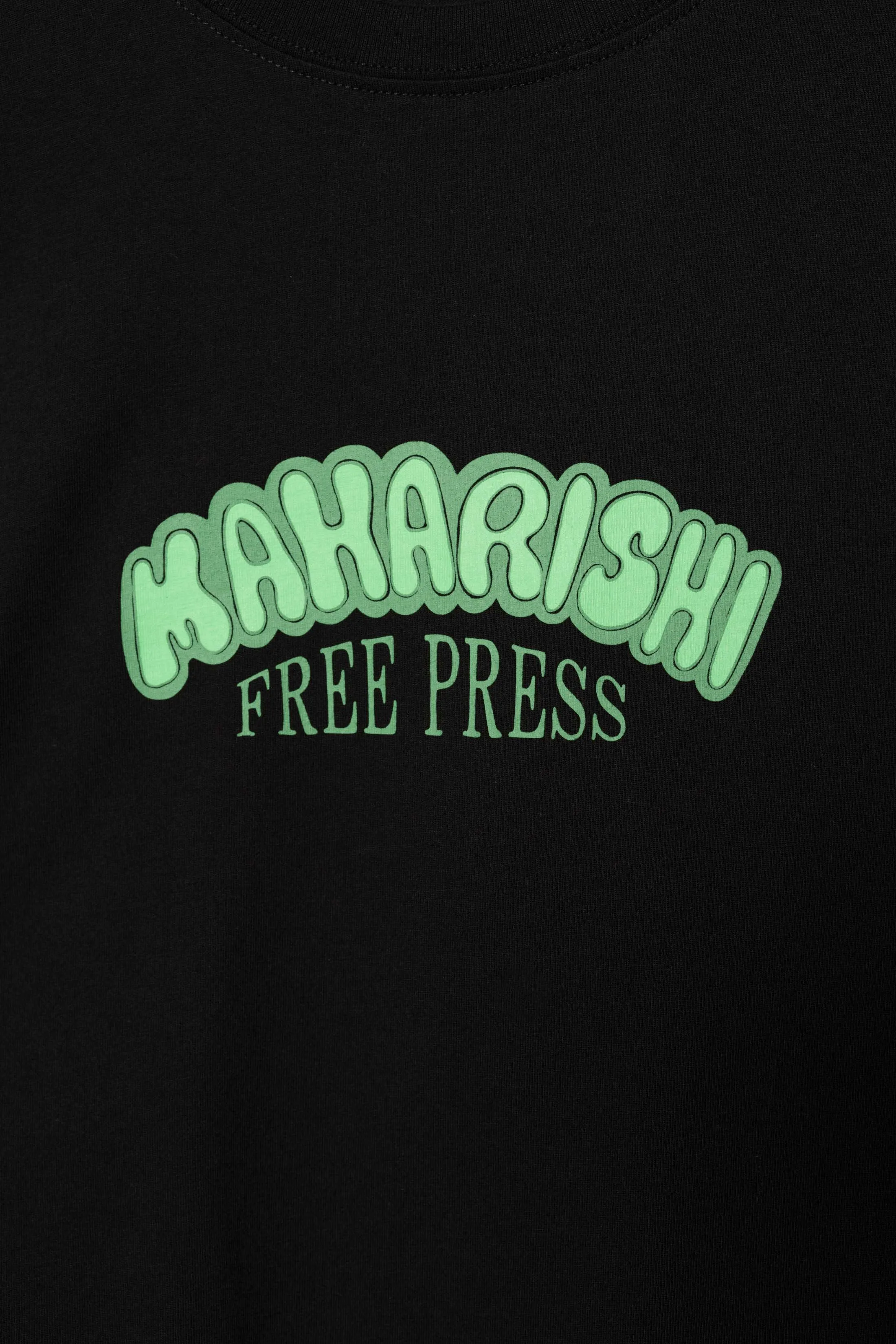 2204 Grunt Free Press S/S T-Shirt Black sold by Maharishi product image thumbnail 5
