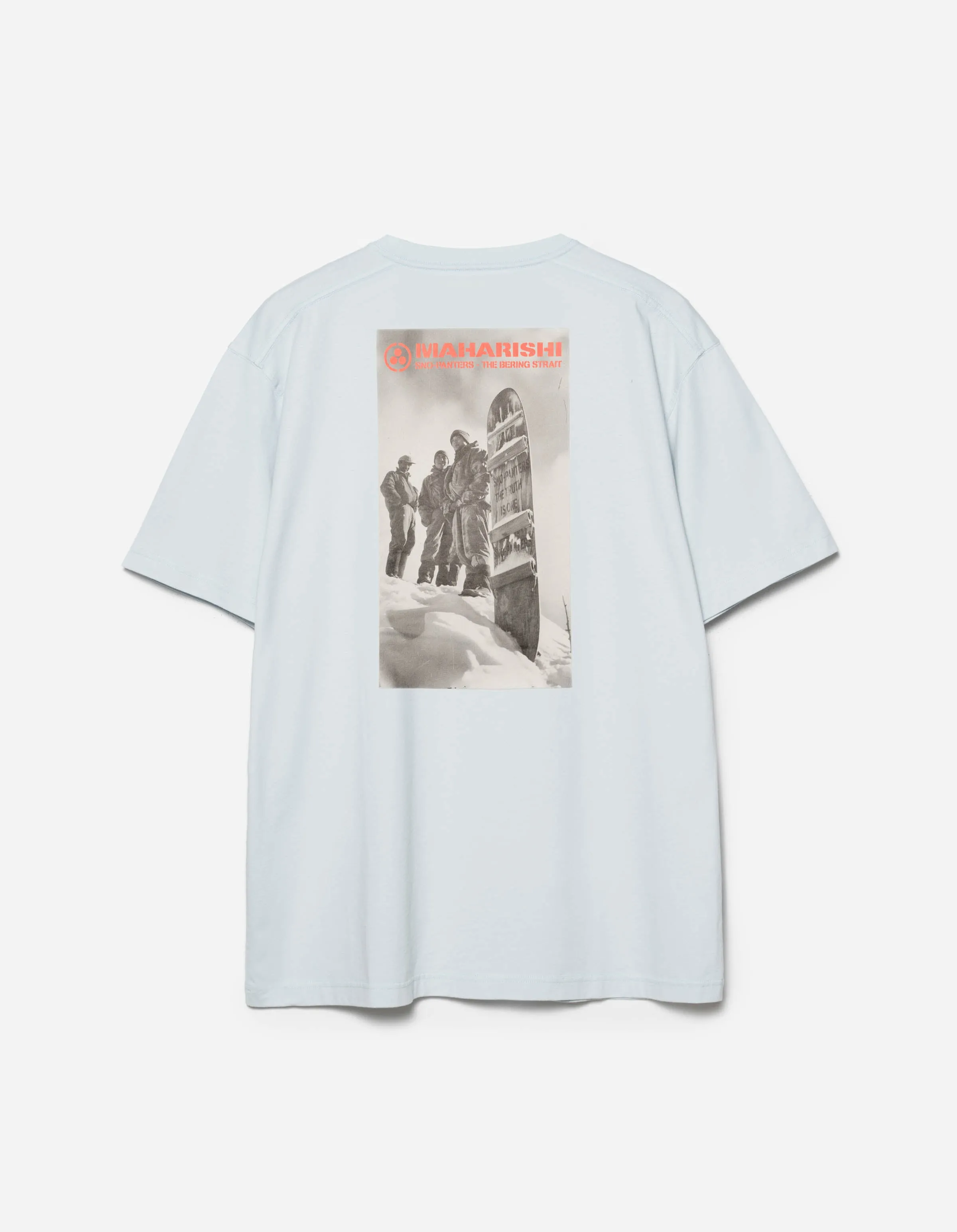 2201 Sno Panters Snowboard S/S T-Shirt Ice Blue sold by Maharishi