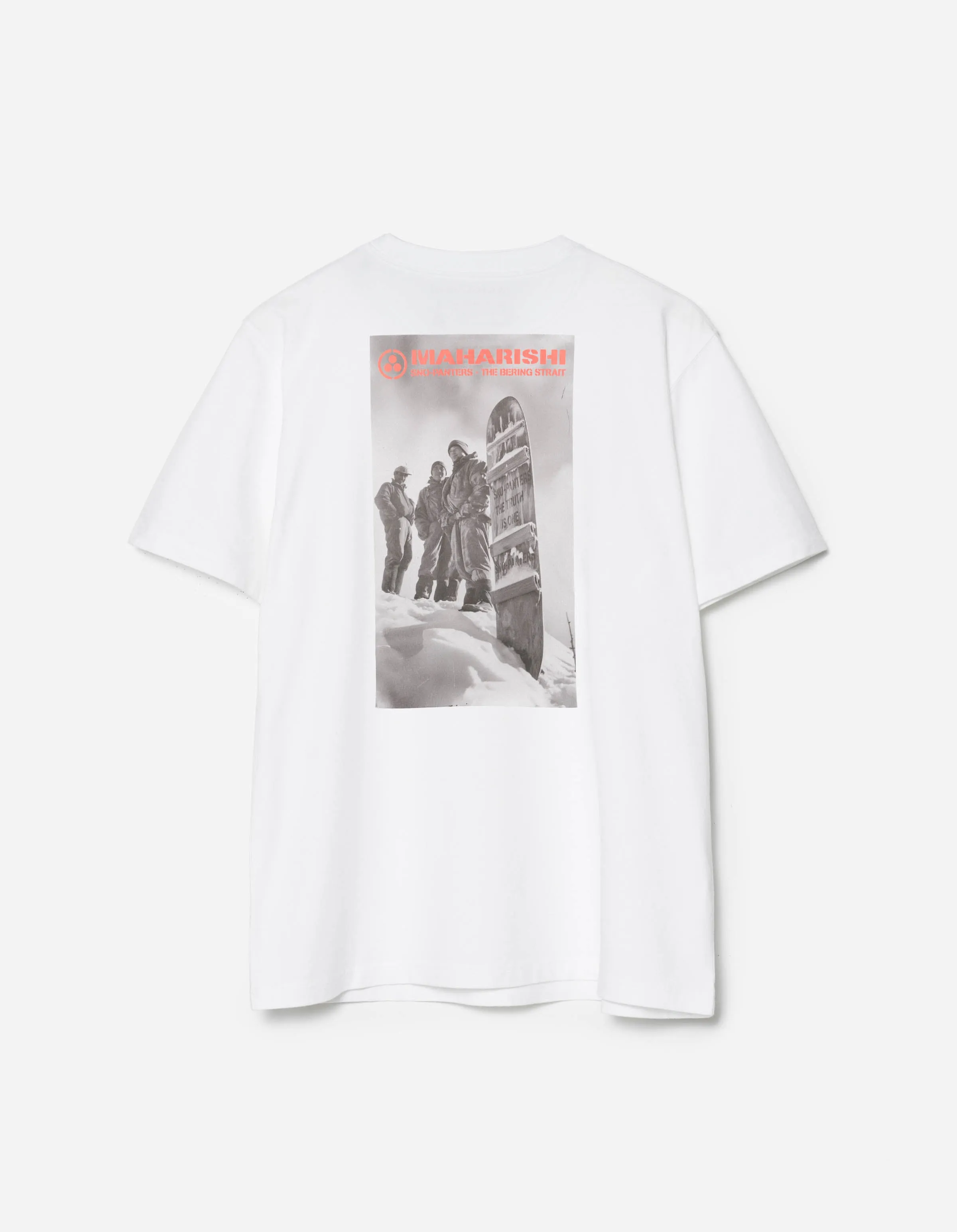 2201 Sno Panters Snowboard S/S T-Shirt White sold by Maharishi