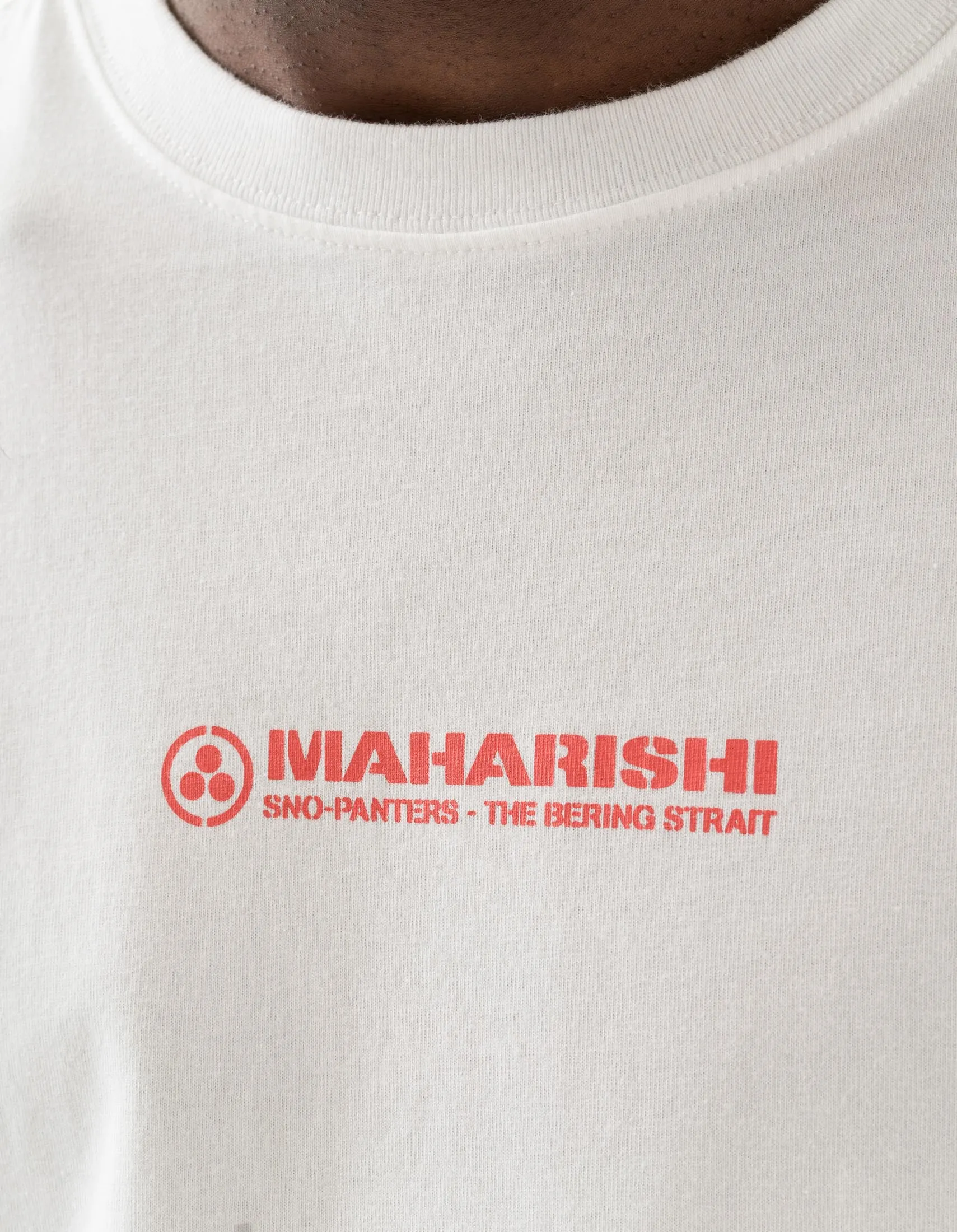 2201 Sno Panters Snowboard S/S T-Shirt White sold by Maharishi product image thumbnail 3