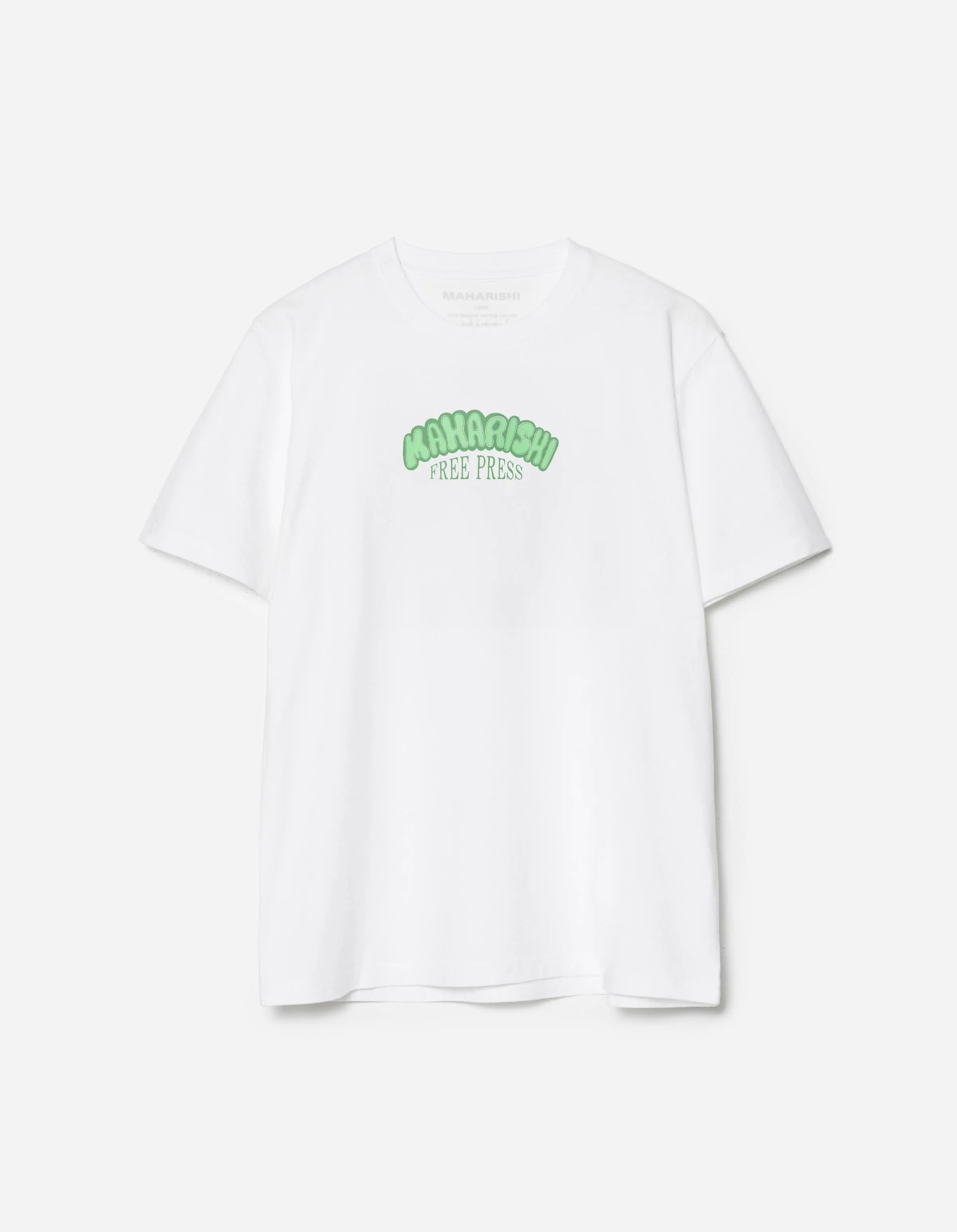 2204 Grunt Free Press S/S T-Shirt White sold by Maharishi