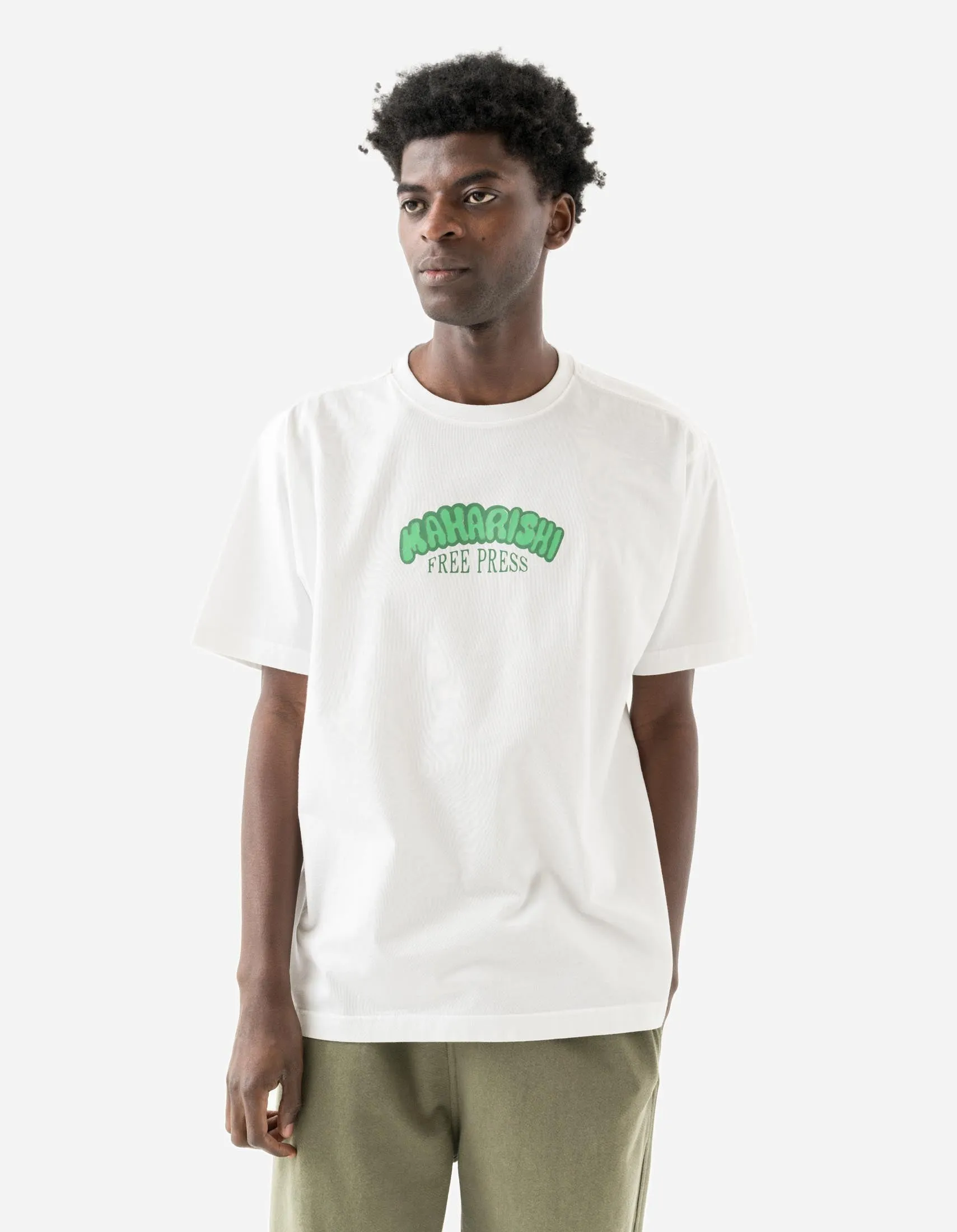 2204 Grunt Free Press S/S T-Shirt White sold by Maharishi product image thumbnail 2