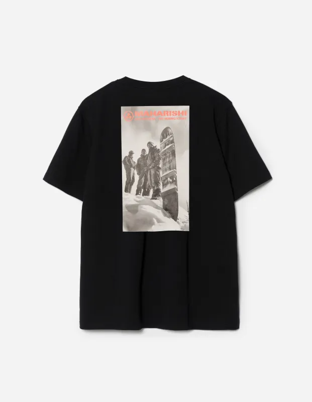 2201 Sno Panters Snowboard S/S T-Shirt Black sold by Maharishi