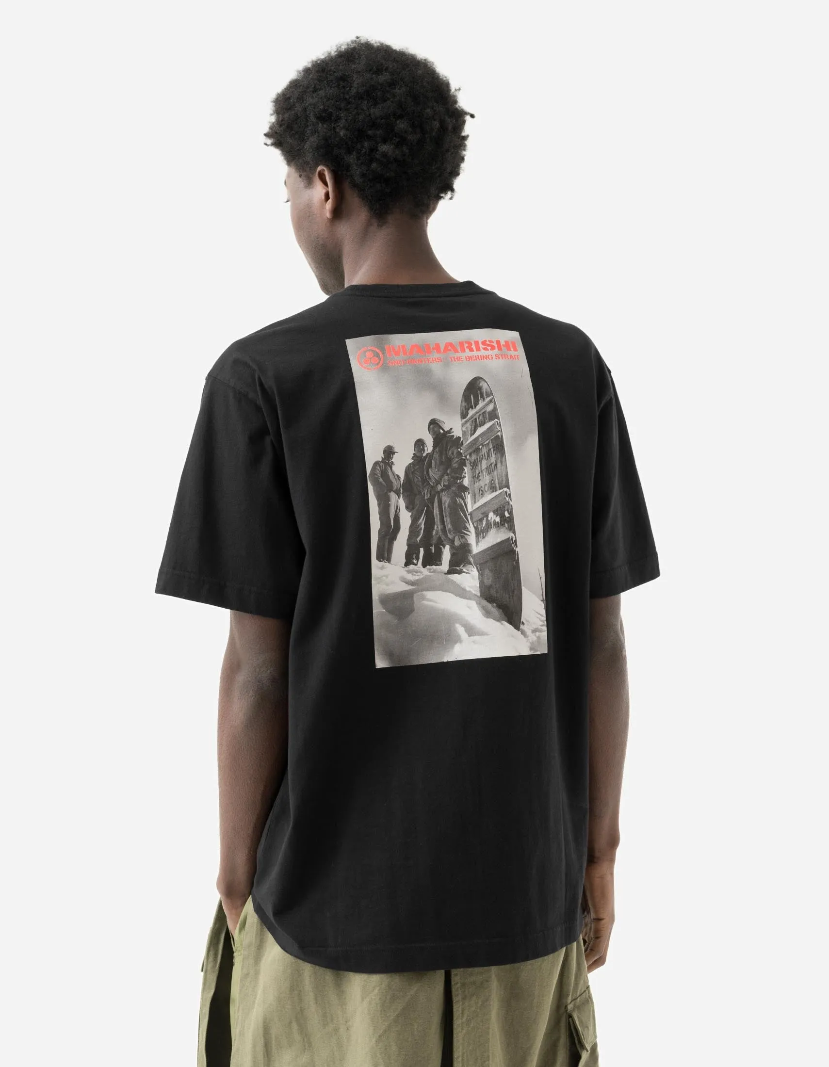 2201 Sno Panters Snowboard S/S T-Shirt Black sold by Maharishi product image thumbnail 4