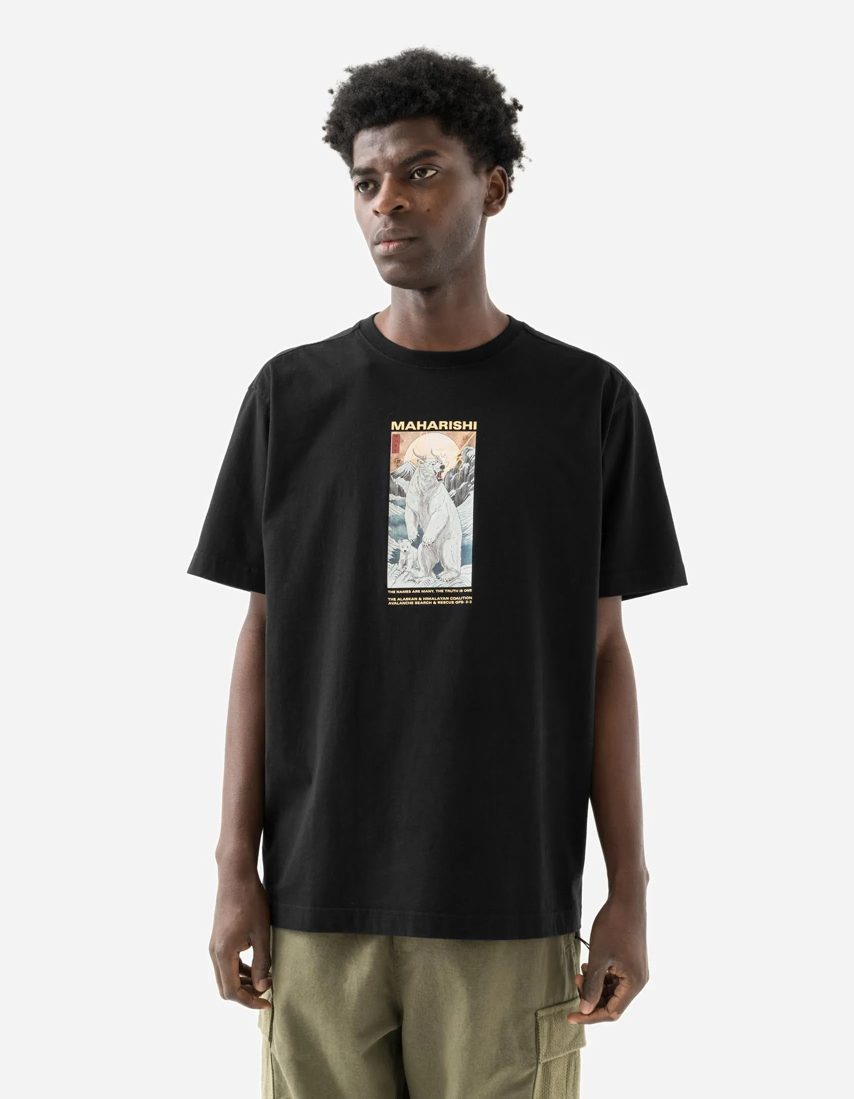 2211 Alaskan Polar Bears S/S T-Shirt Black sold by Maharishi product image thumbnail 2