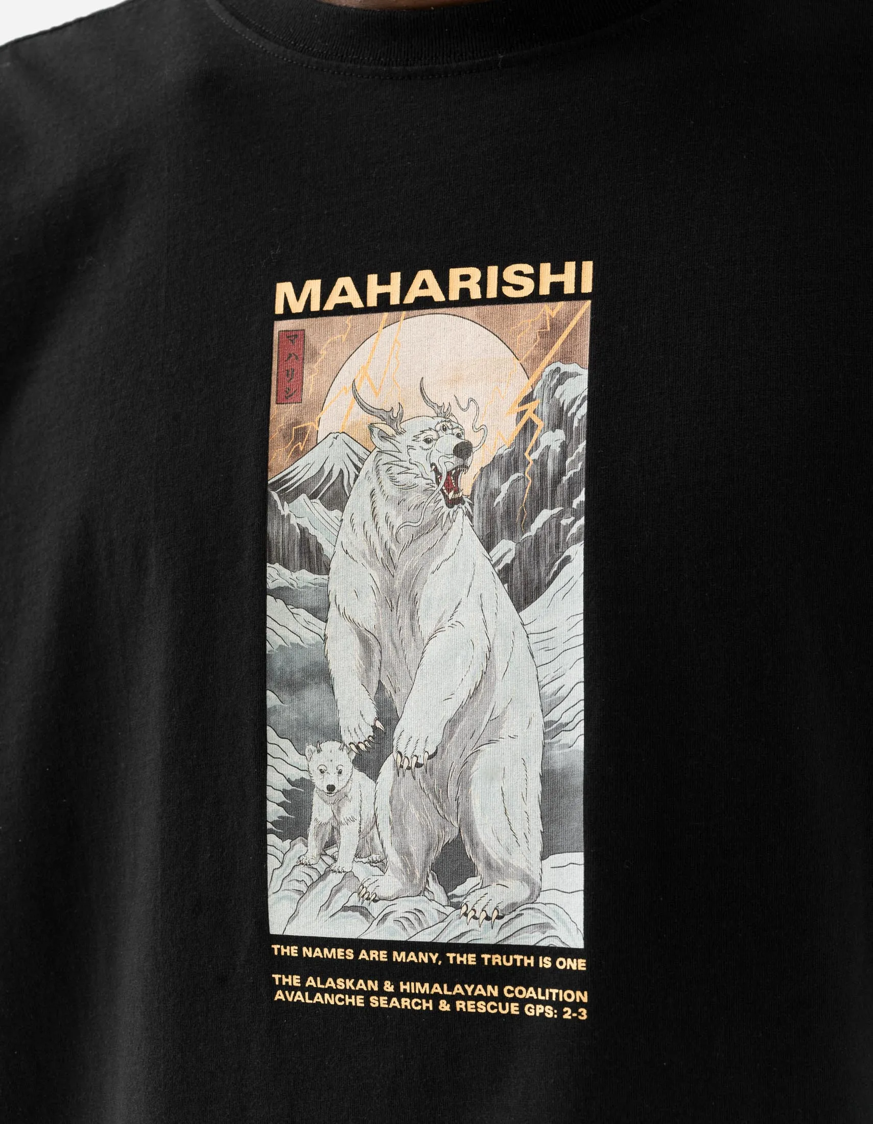 2211 Alaskan Polar Bears S/S T-Shirt Black sold by Maharishi product image thumbnail 3