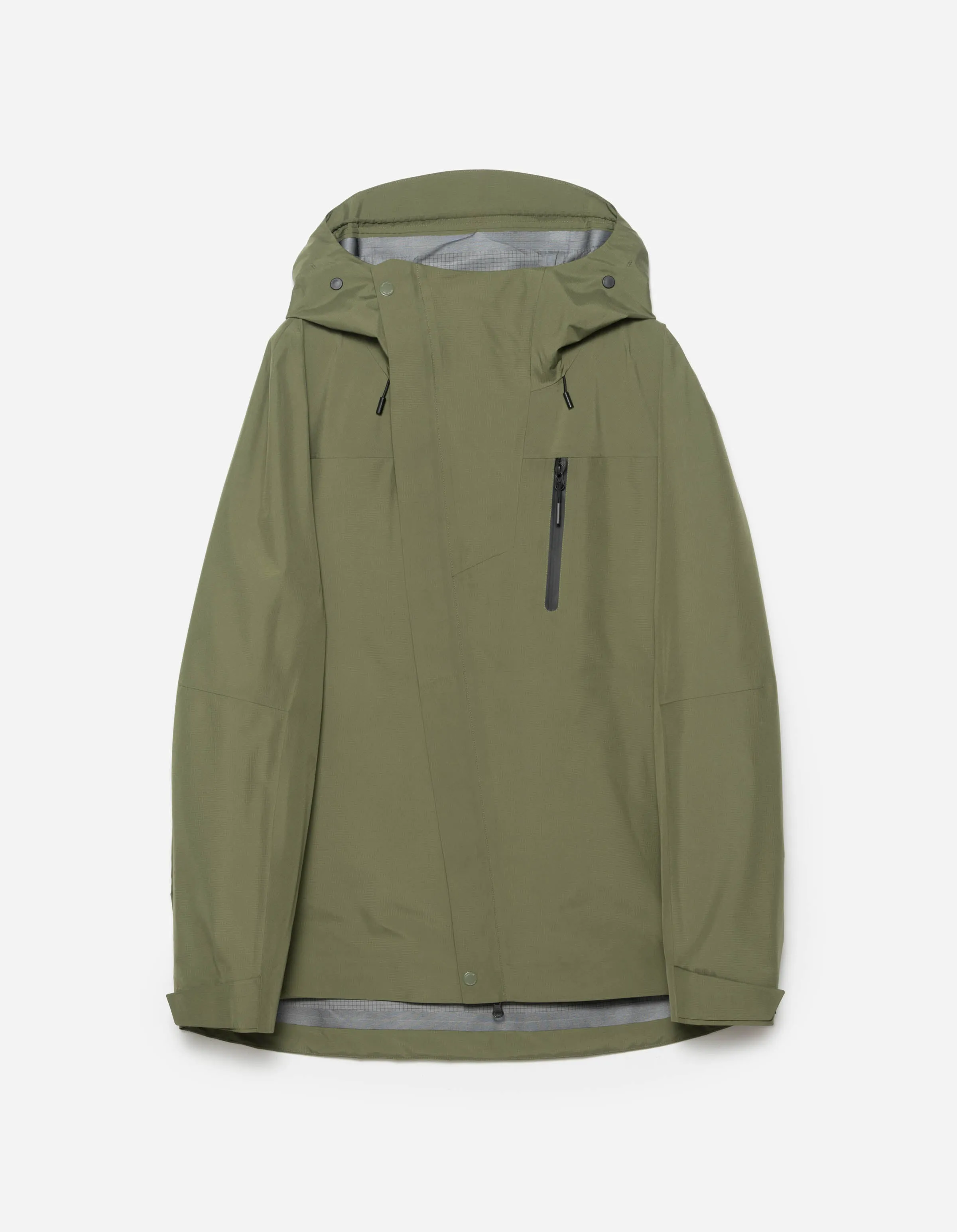7185 Waterproof 3L Asym Storm Parka Olive OG-107F sold by Maharishi