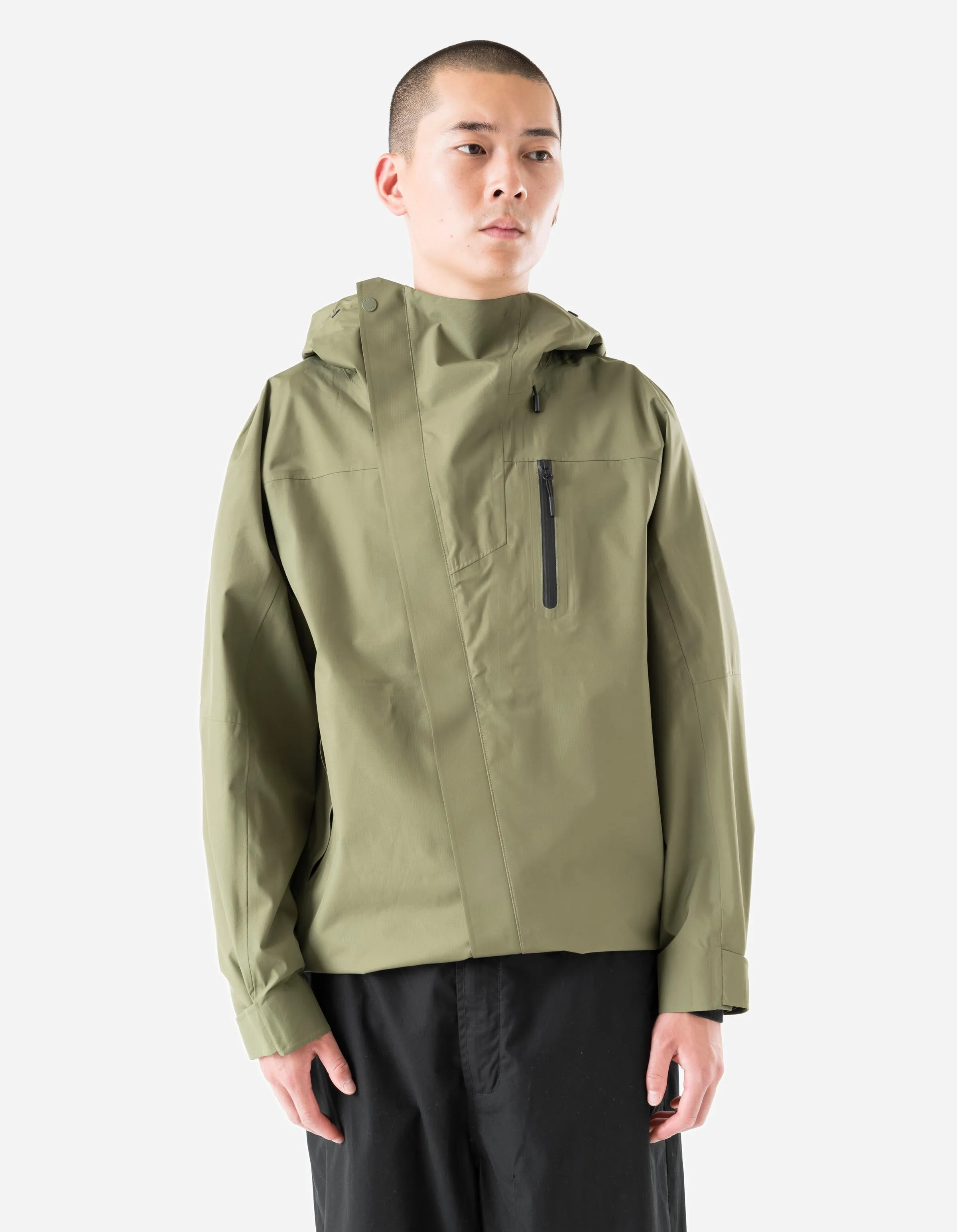 7185 Waterproof 3L Asym Storm Parka Olive OG-107F sold by Maharishi product image thumbnail 2