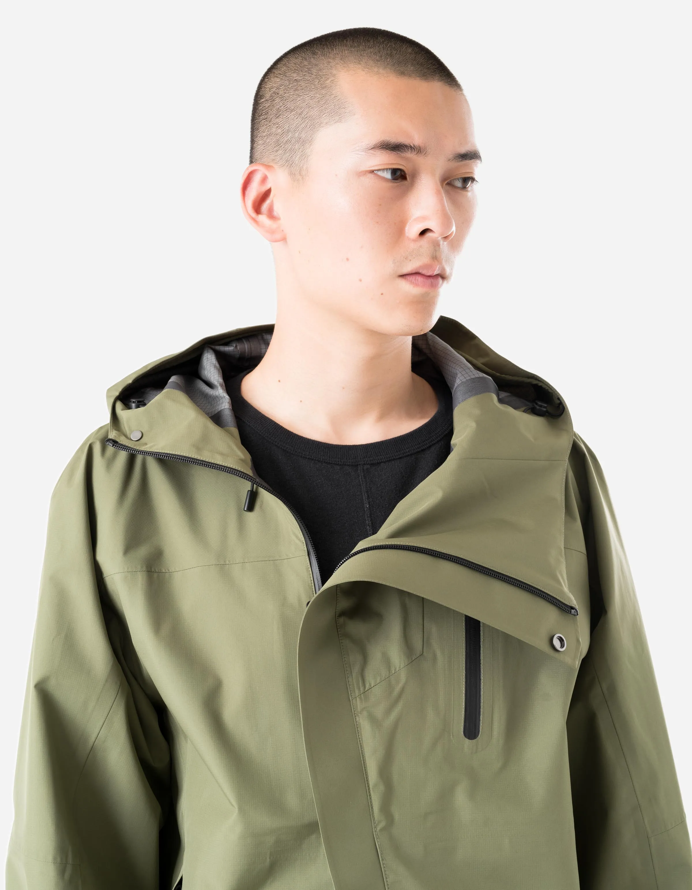 7185 Waterproof 3L Asym Storm Parka Olive OG-107F sold by Maharishi product image thumbnail 3
