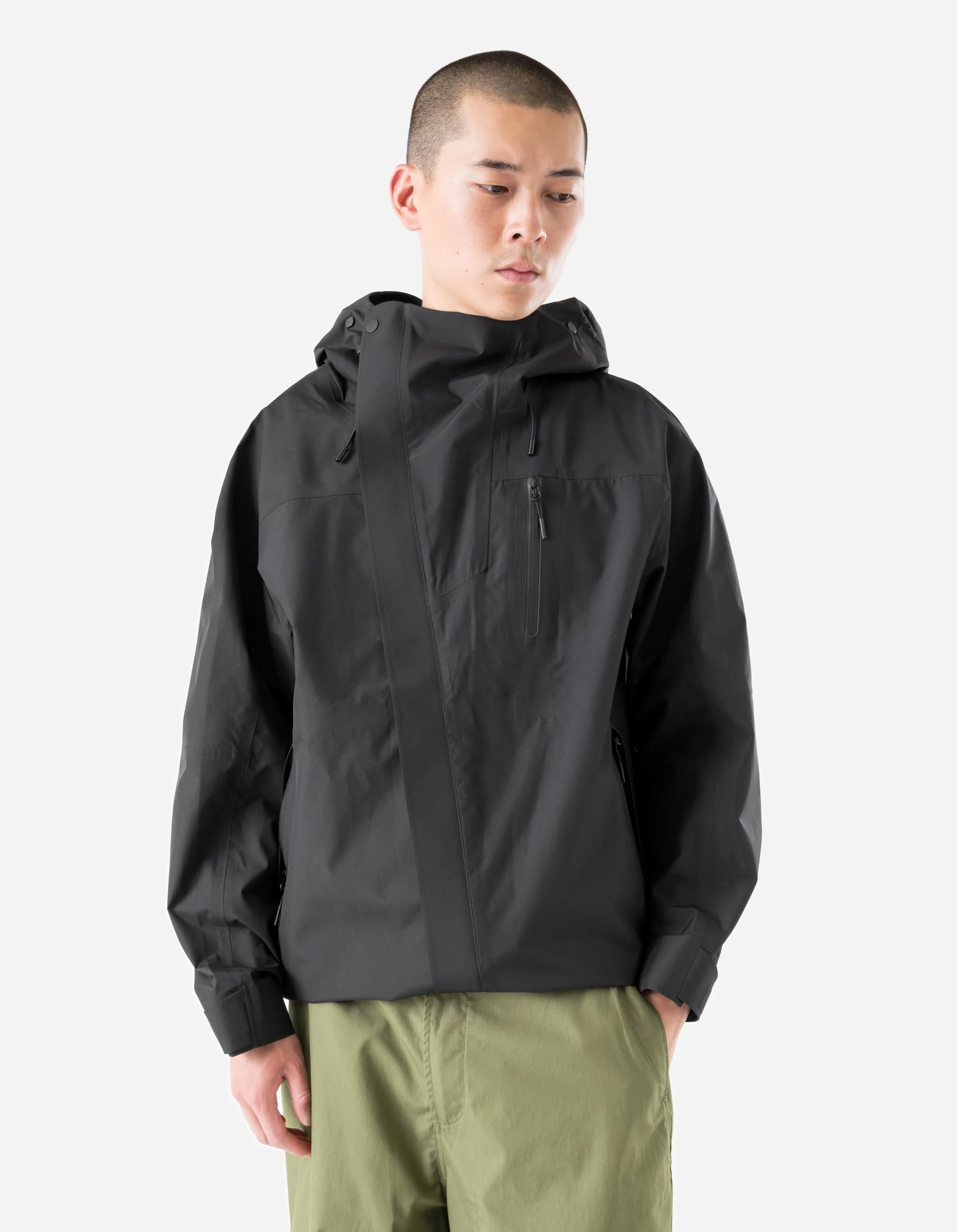 7185 Waterproof 3L Asym Storm Parka Black sold by Maharishi product image thumbnail 2