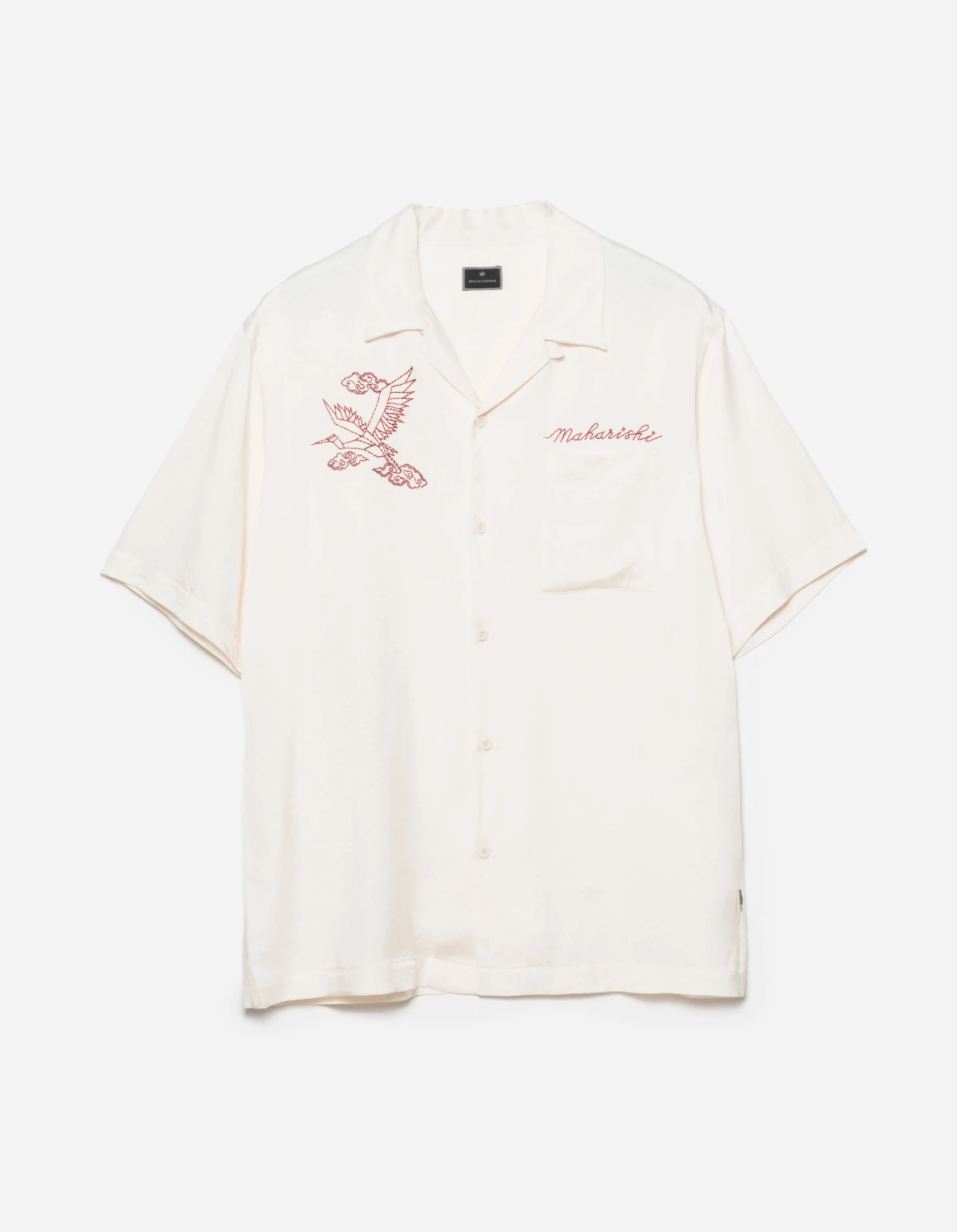 6234 Year of the Crane Shirt Ecru sold by Maharishi