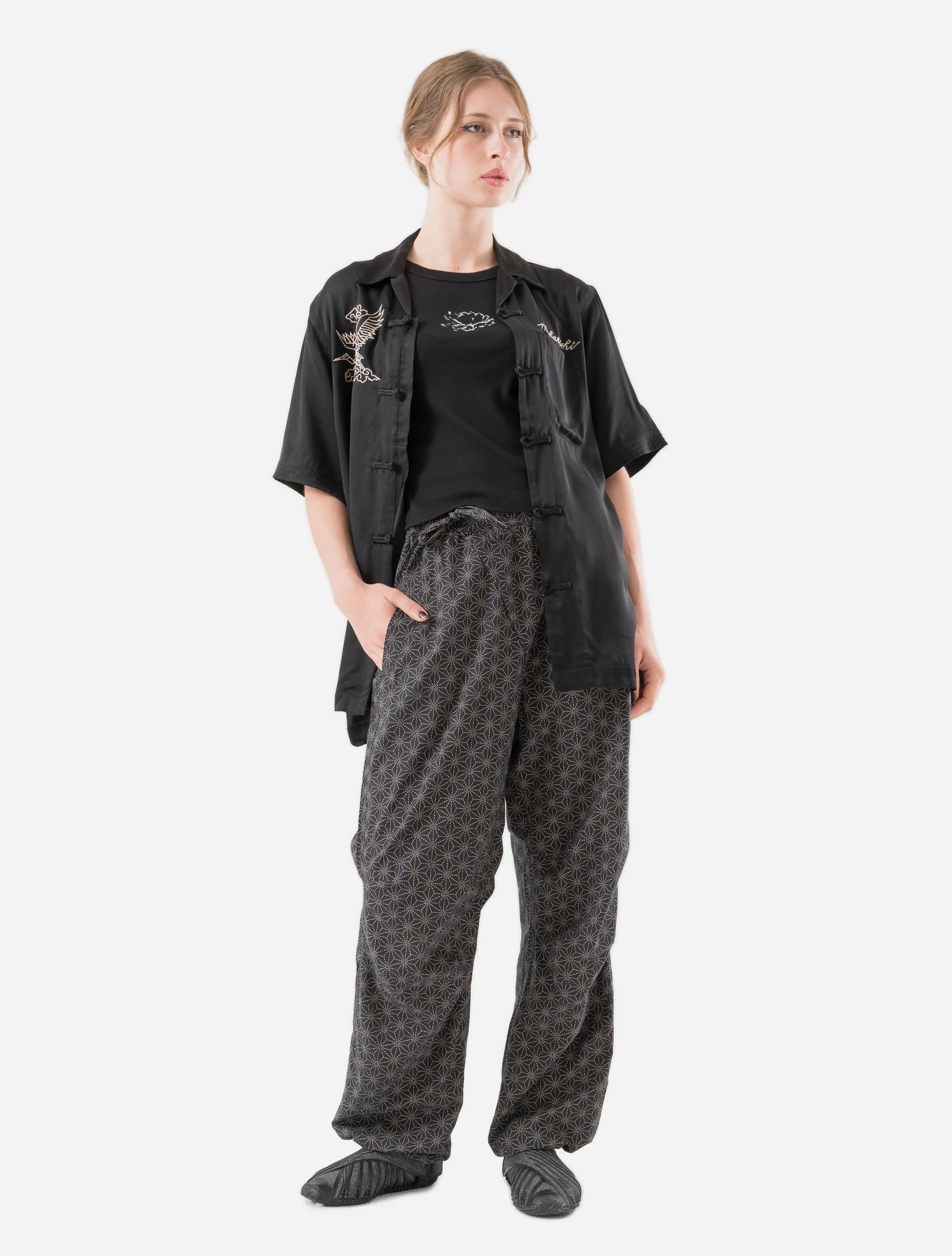 6234 Year of the Crane Shirt Black sold by Maharishi product image thumbnail 3