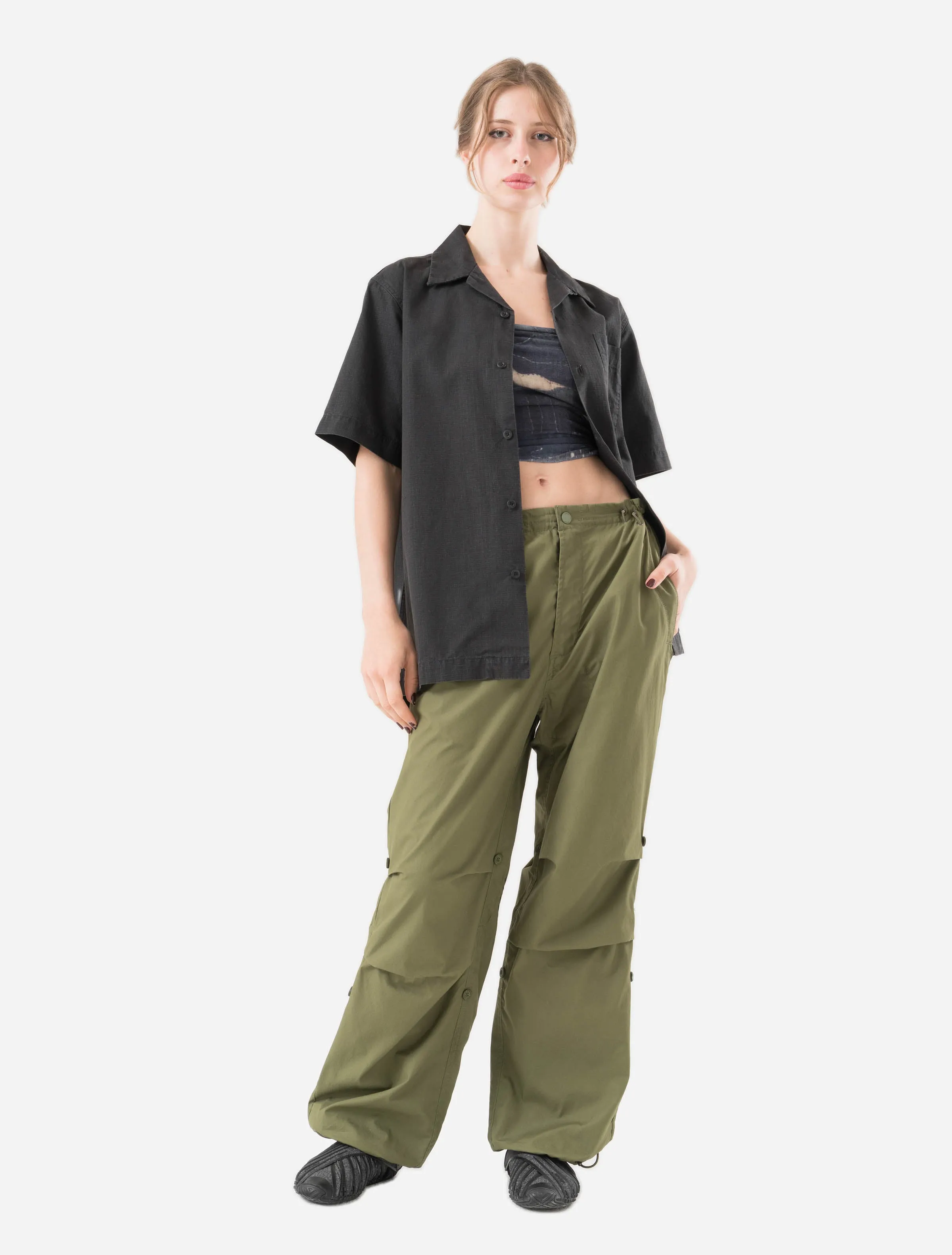 7105 Hemp Camp Collar Shirt Black sold by Maharishi product image thumbnail 2