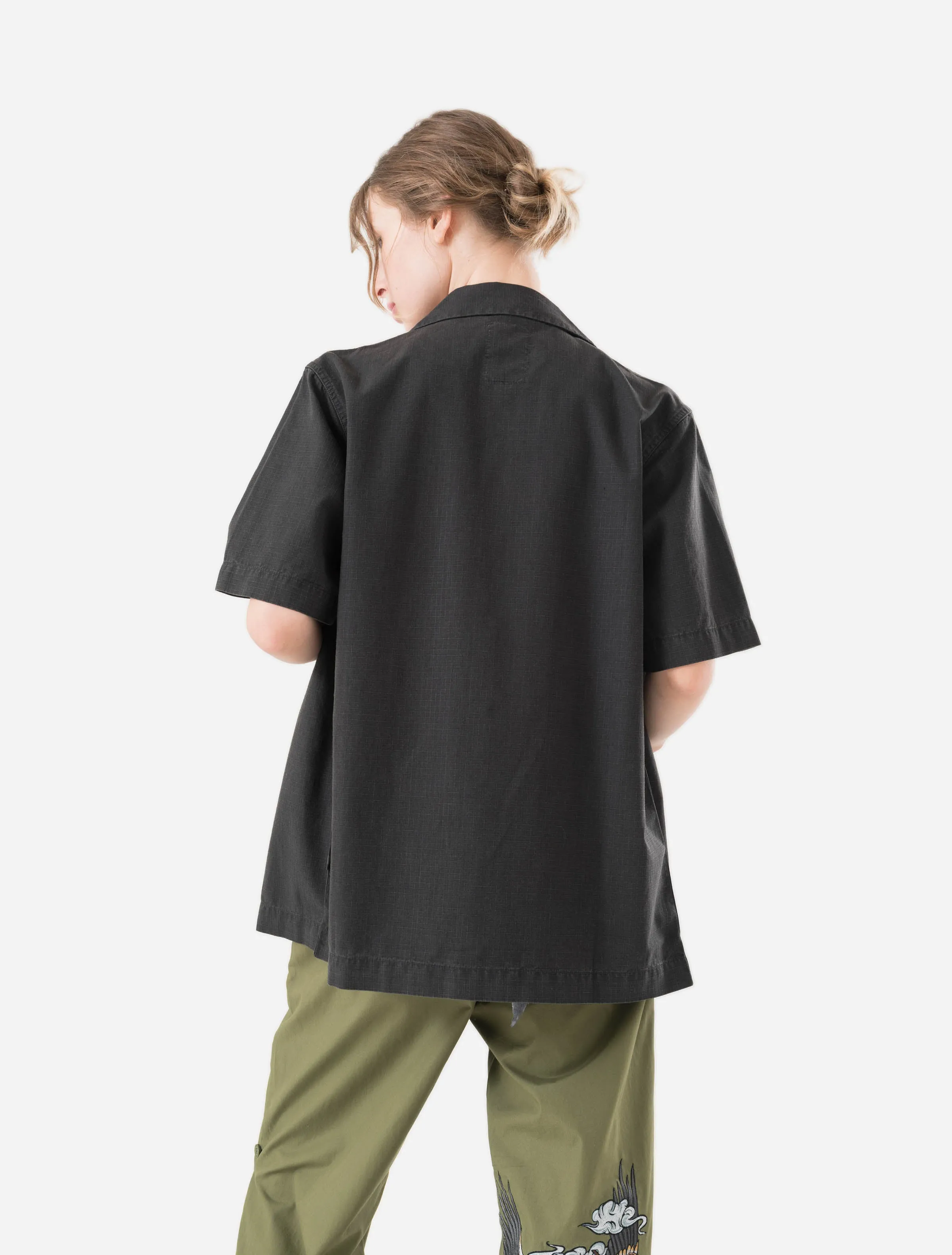 7105 Hemp Camp Collar Shirt Black sold by Maharishi product image thumbnail 4