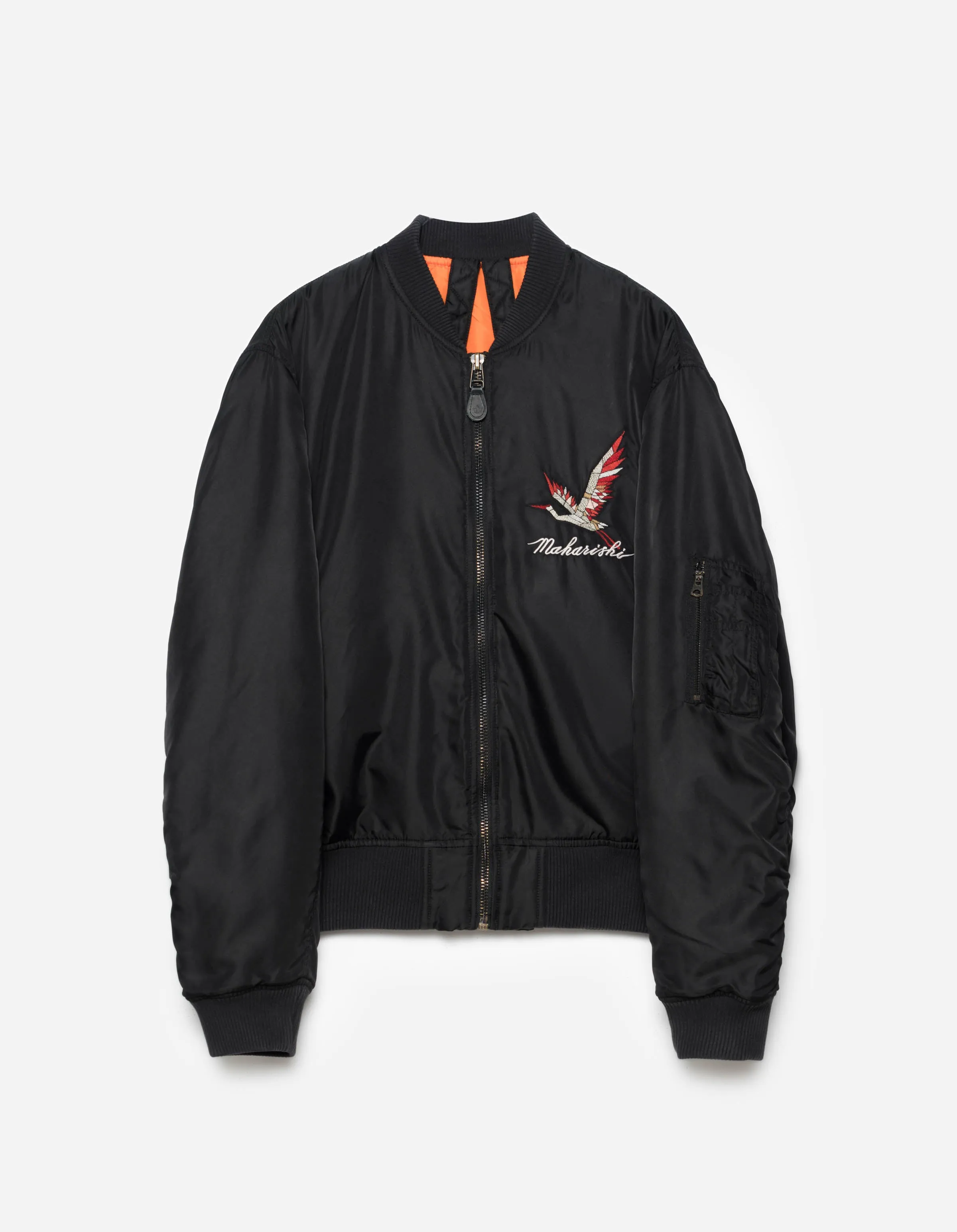 6224 Year of the Crane MA1 Jacket Black sold by Maharishi