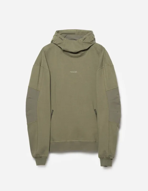 6208 Maha Reflective Hooded Sweat Olive OG-107F sold by Maharishi