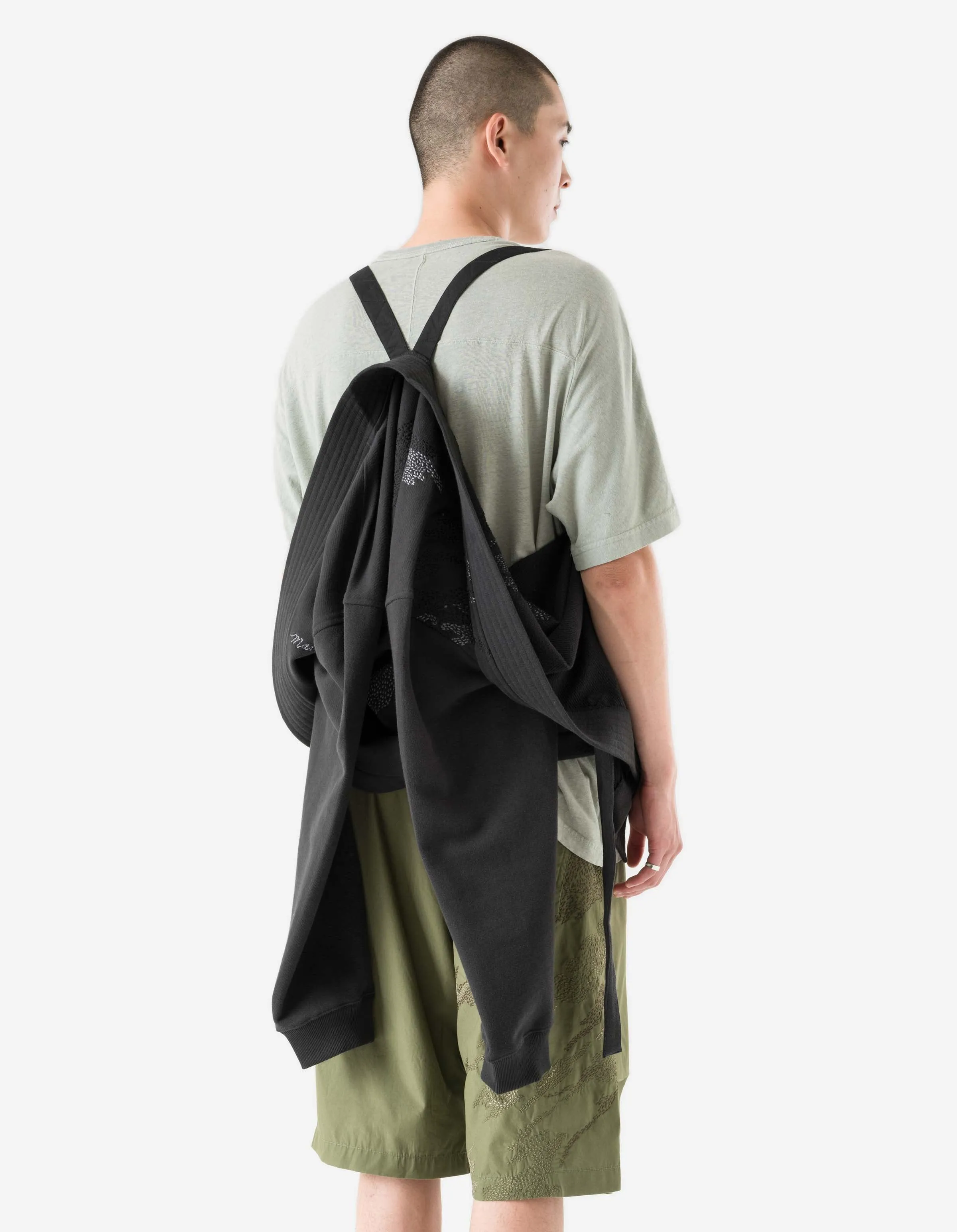 6222 Sashiko Bonsai Sweat Kimono Black sold by Maharishi product image thumbnail 4