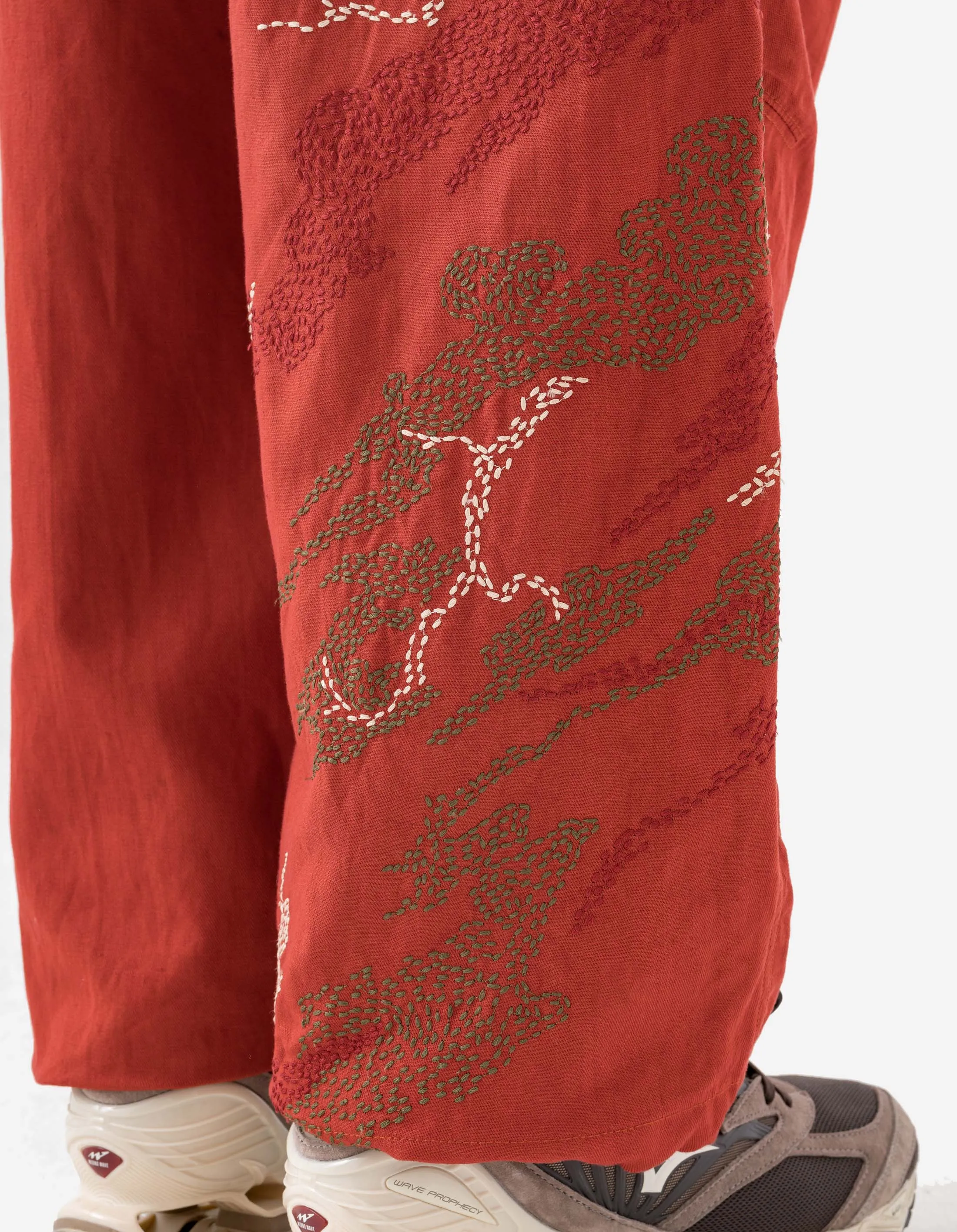 6237 Sashiko Bonsai Track Pants Redwood sold by Maharishi product image thumbnail 4