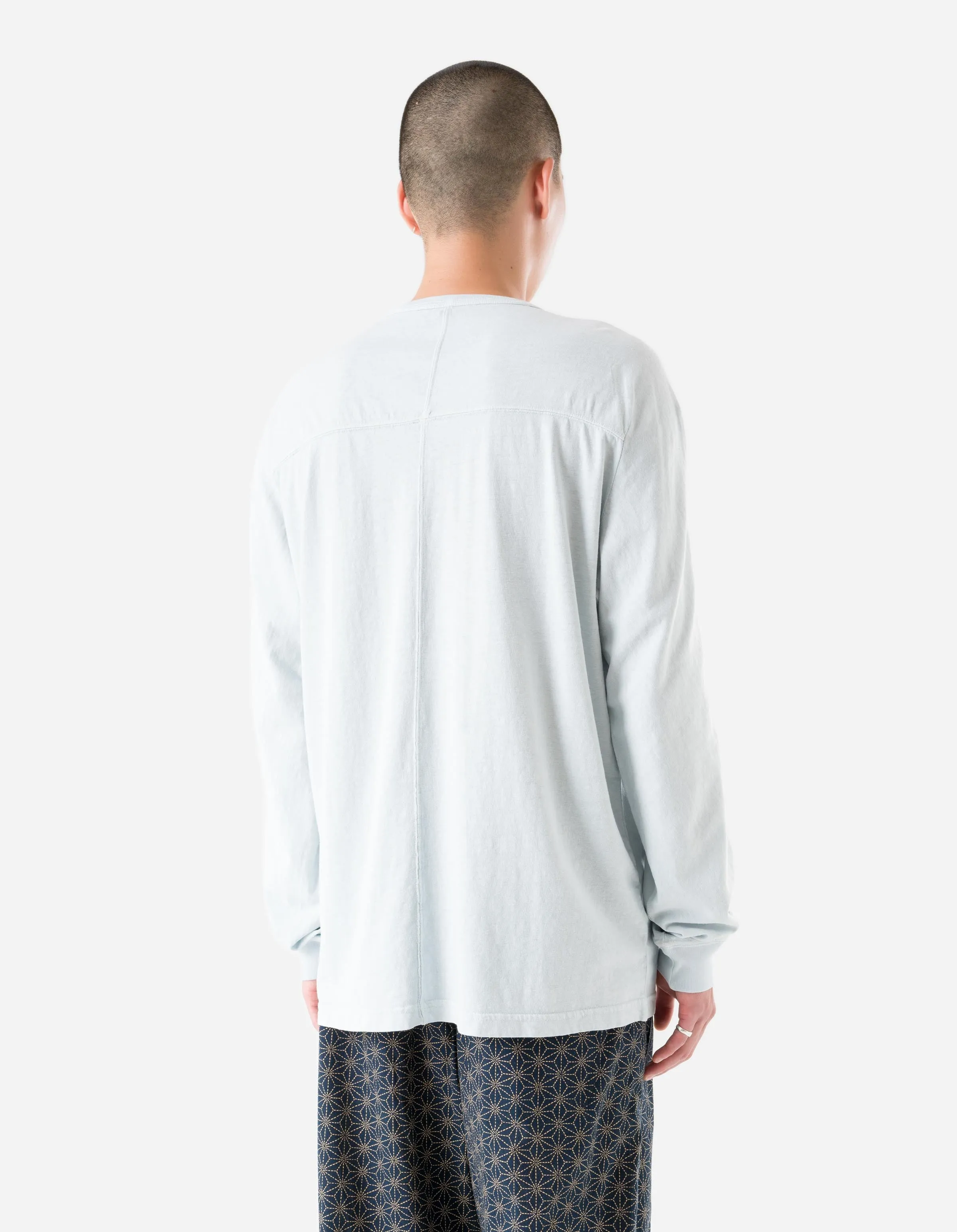 5245 Hemp Cross Loose L/S T-Shirt Ice Blue sold by Maharishi product image thumbnail 3