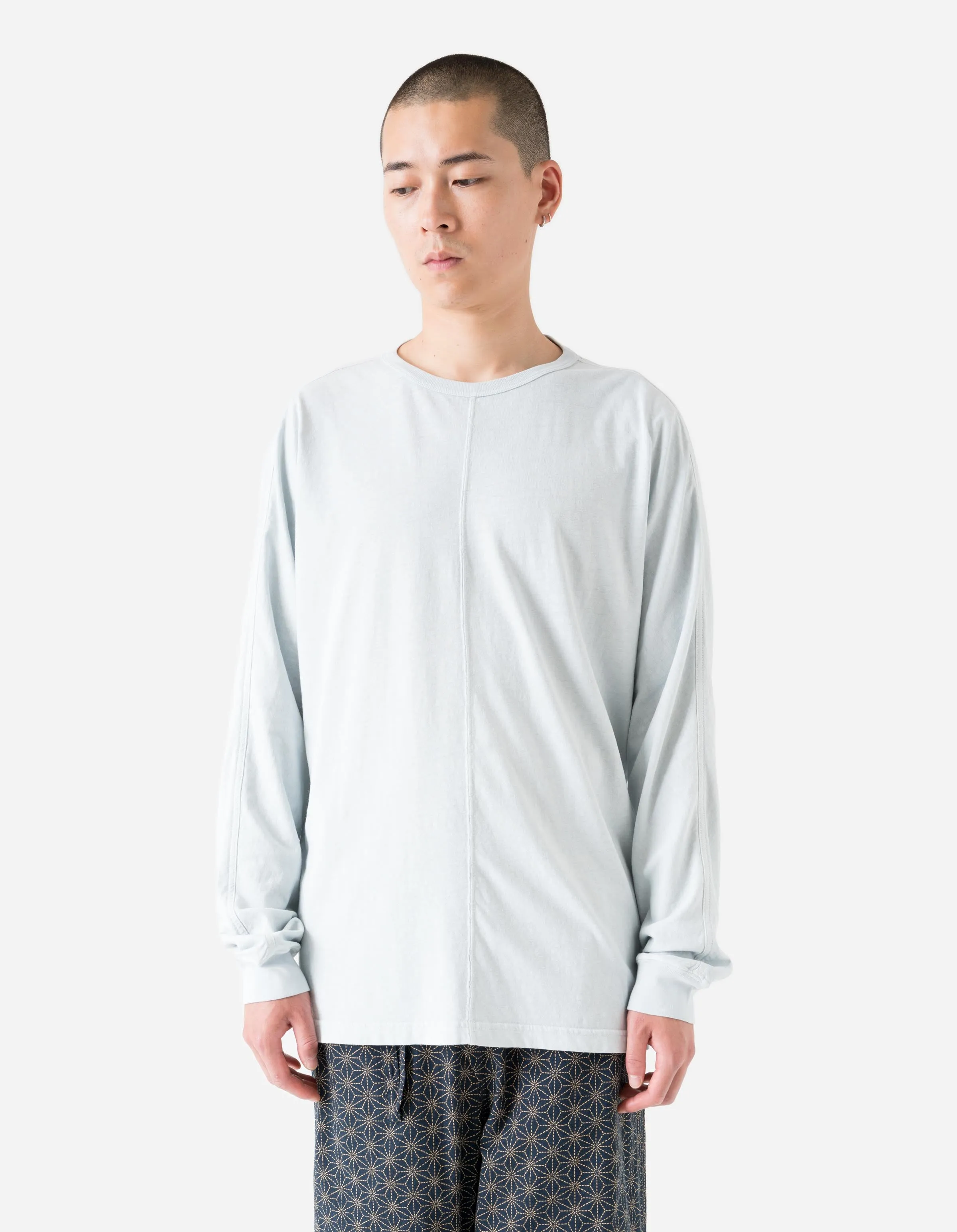 5245 Hemp Cross Loose L/S T-Shirt Ice Blue sold by Maharishi product image thumbnail 2