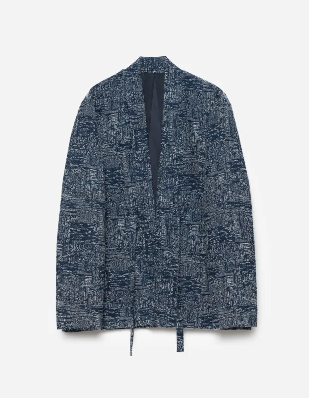 6242 Sashiko Kimono Overshirt Indigo sold by Maharishi