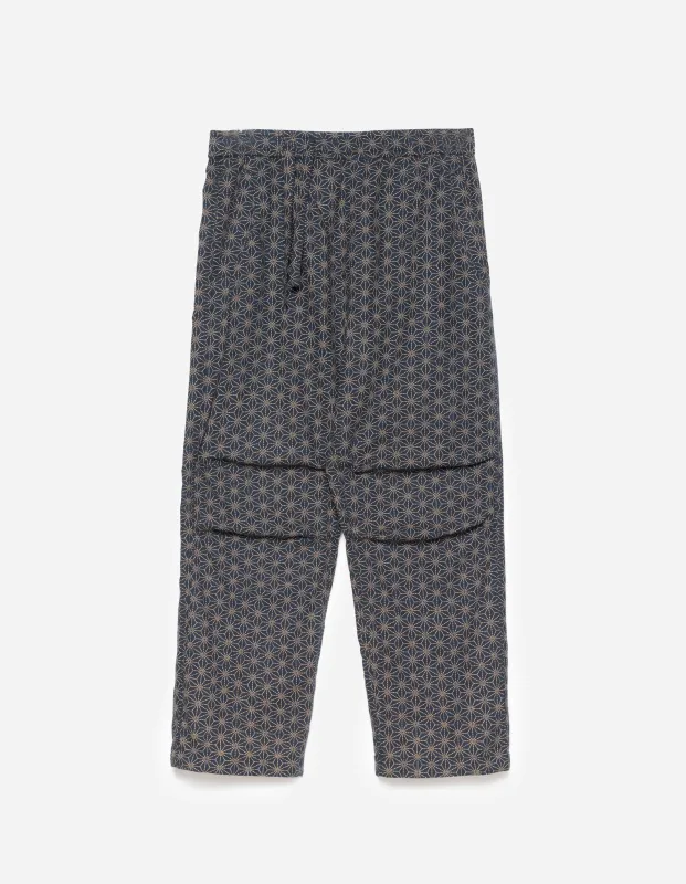 6240 Wagara Asym Loose Track Pants Navy sold by Maharishi