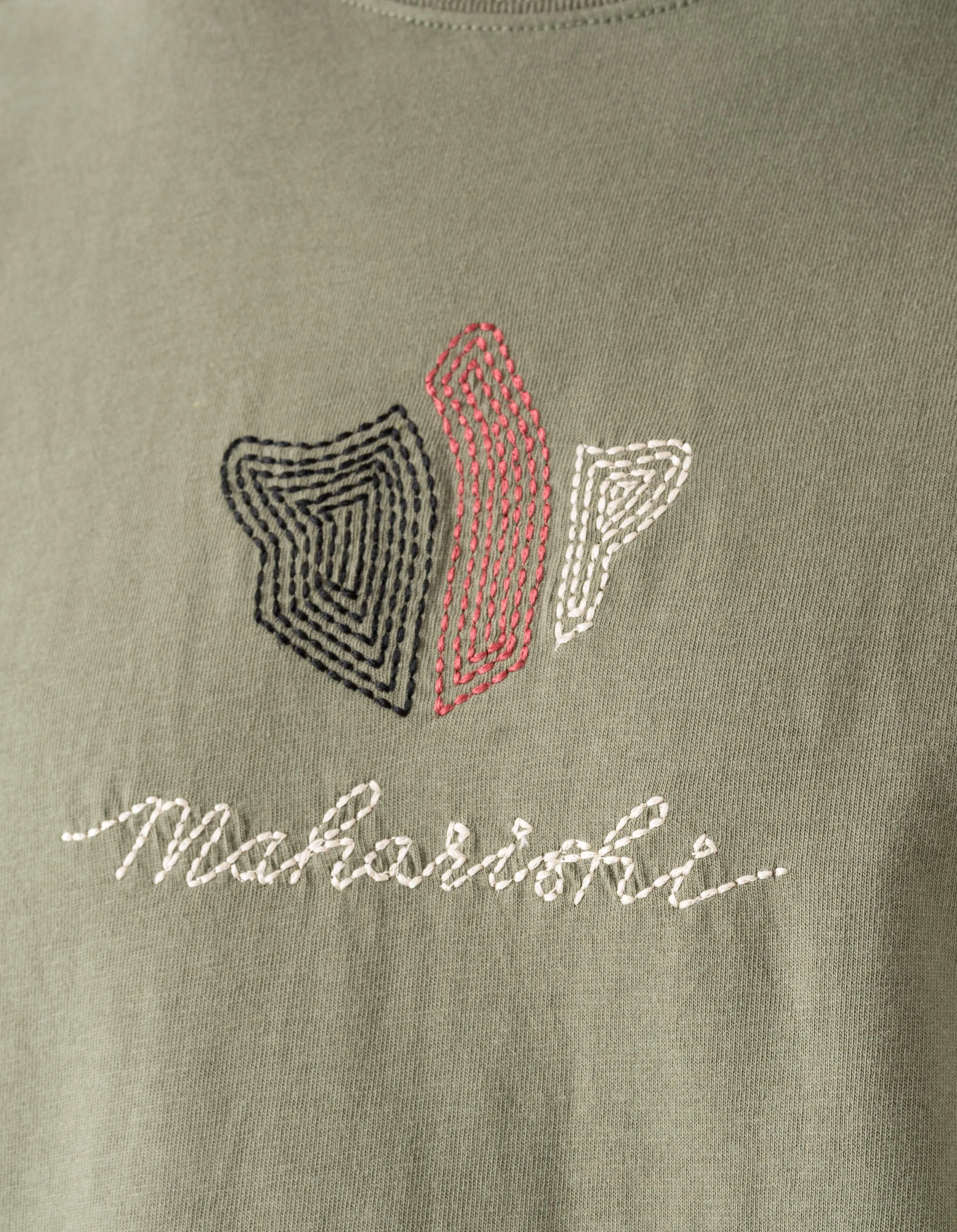 6221 Rice Stich Temple L/S T-Shirt Olive OG-107F sold by Maharishi product image thumbnail 3