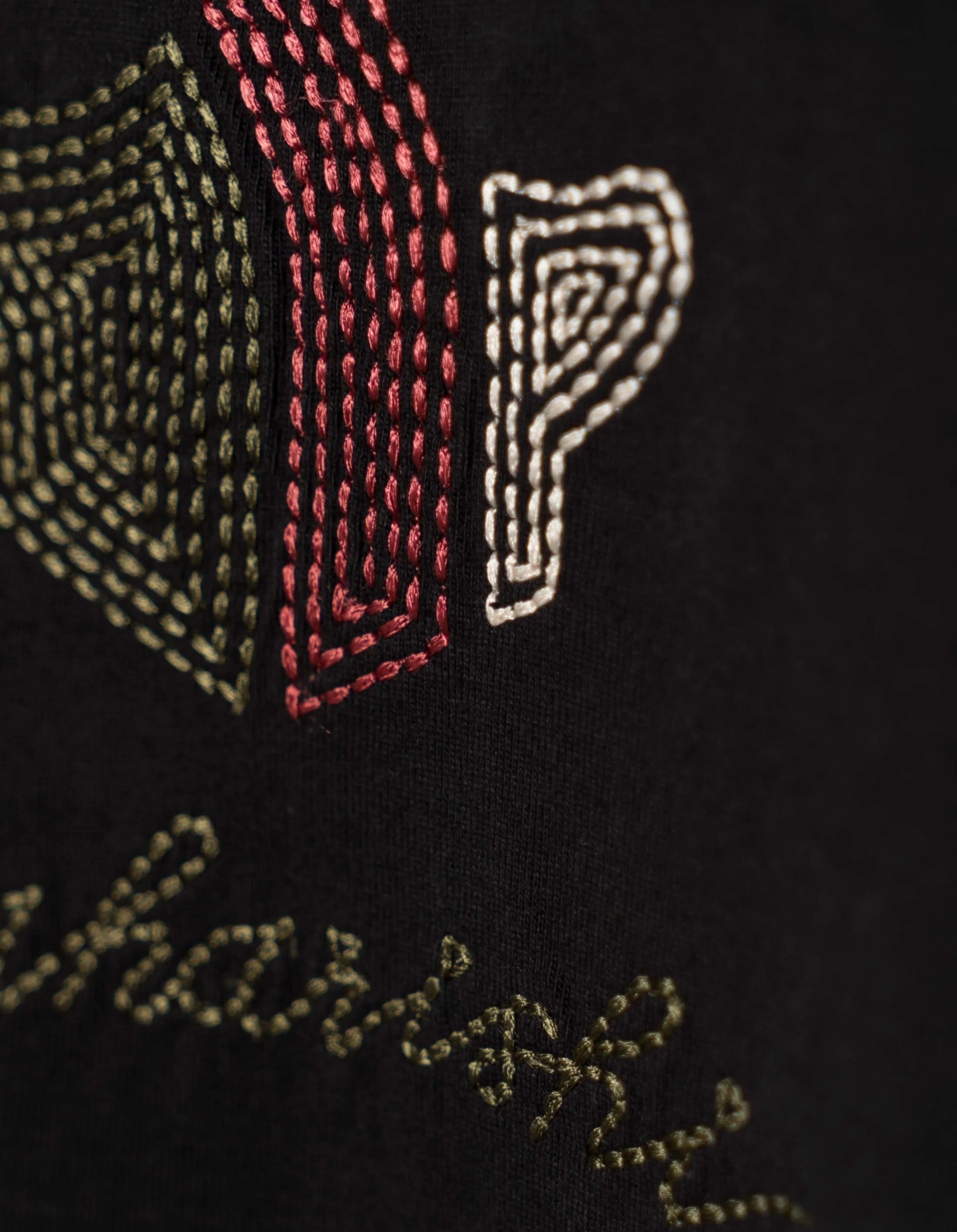 6221 Rice Stich Temple L/S T-Shirt Black sold by Maharishi product image thumbnail 4