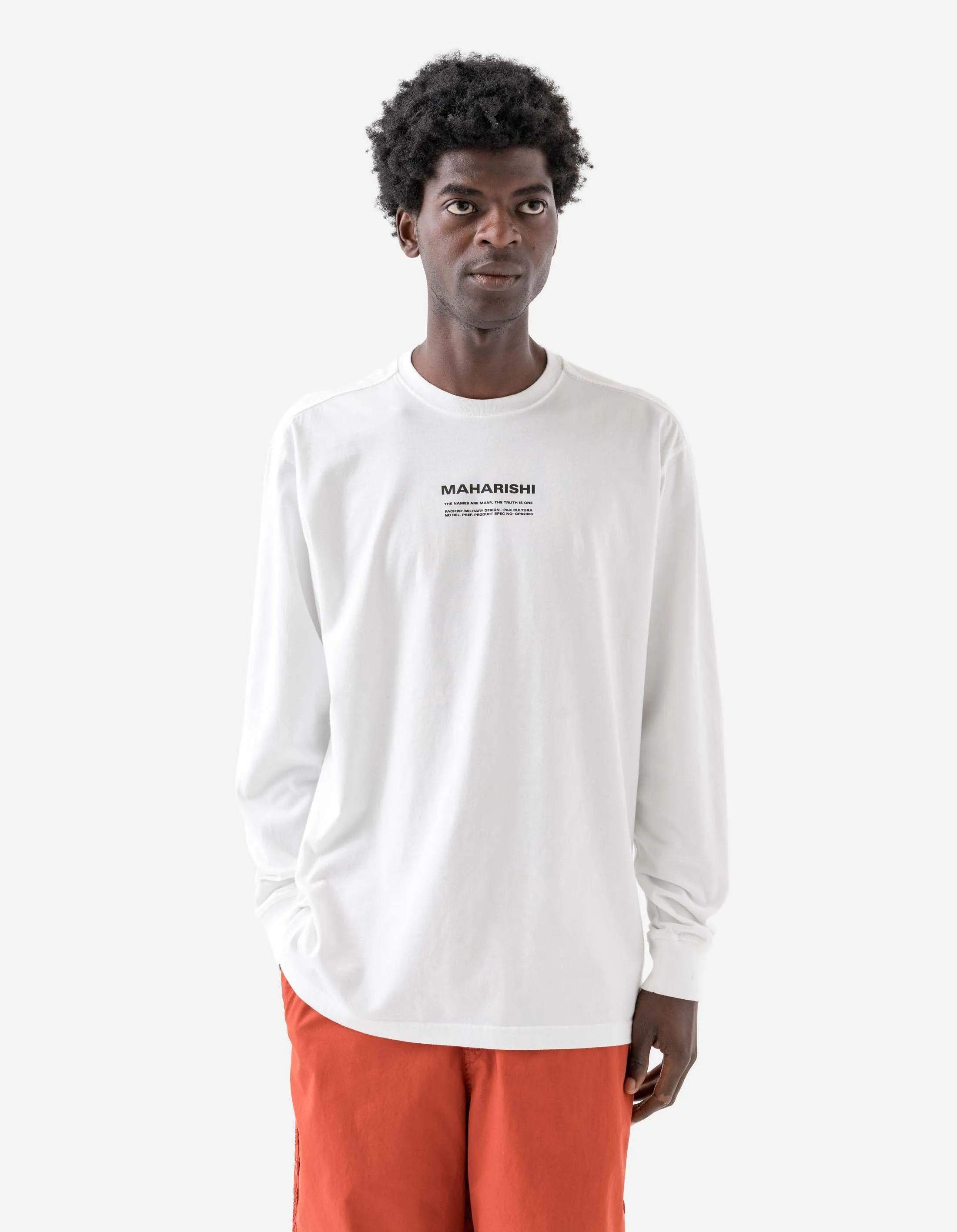 1584 Maha Cranes L/S T-Shirt White sold by Maharishi product image thumbnail 3