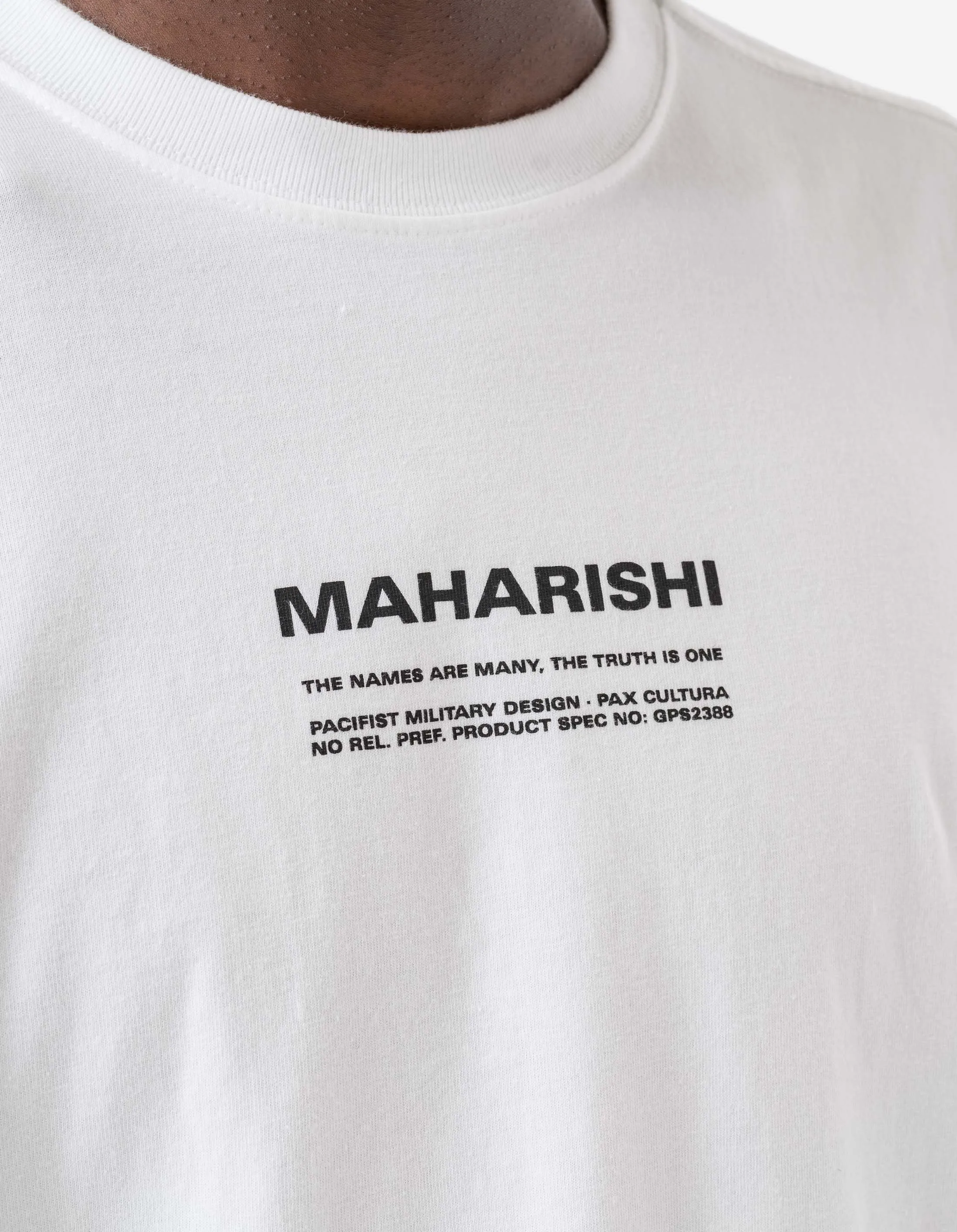 1584 Maha Cranes L/S T-Shirt White sold by Maharishi product image thumbnail 5