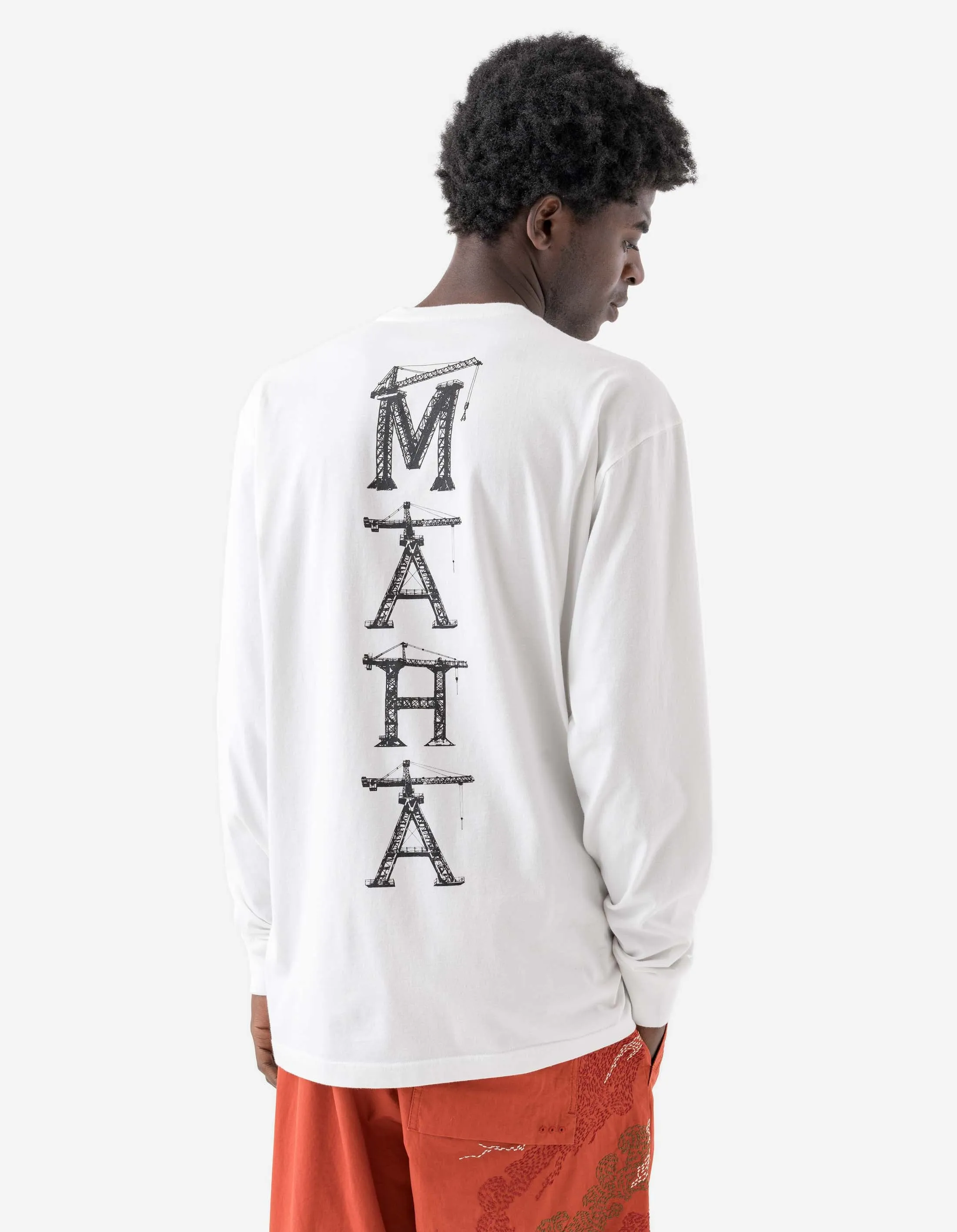 1584 Maha Cranes L/S T-Shirt White sold by Maharishi product image thumbnail 2