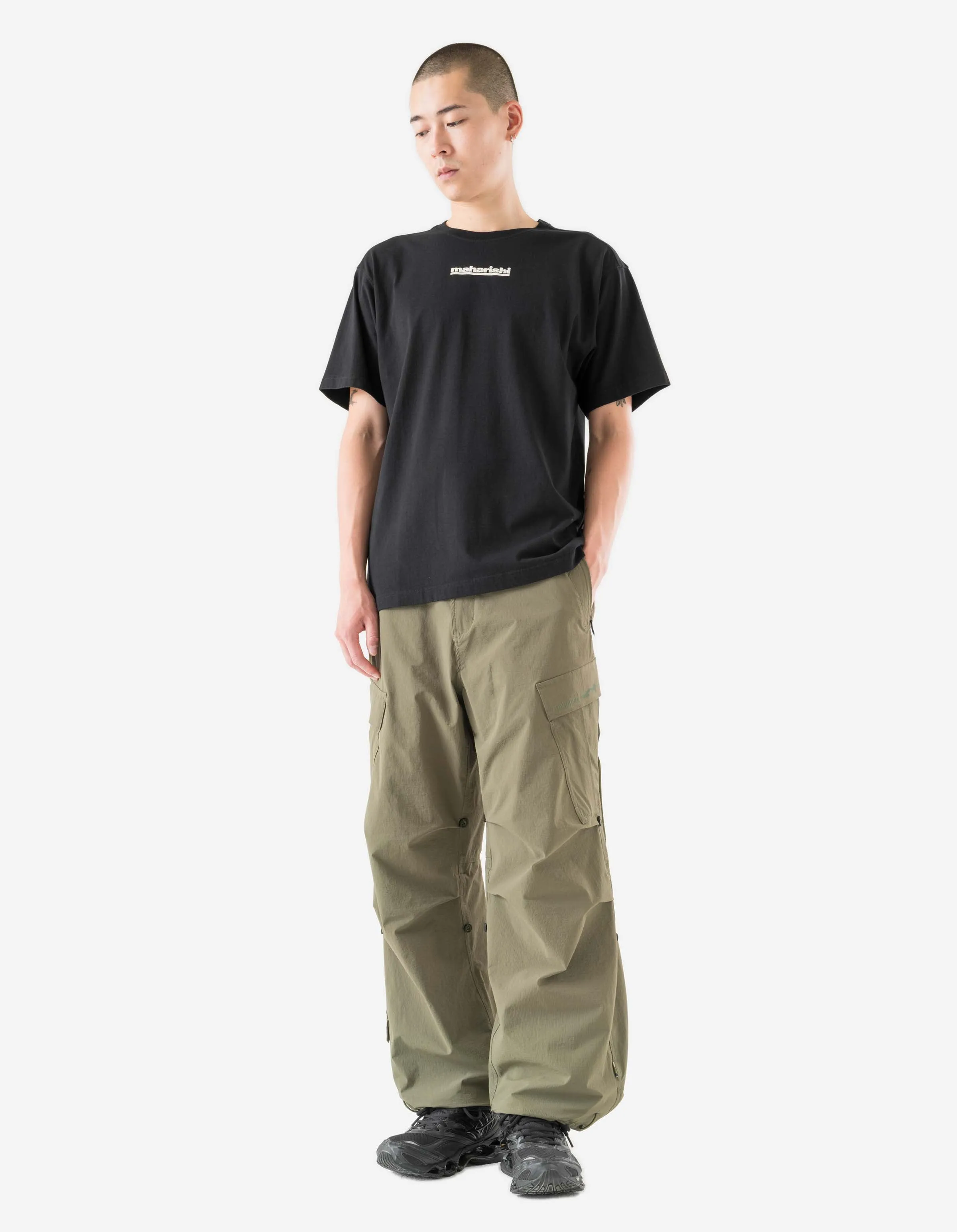 1582 Maha-Paizhi Sashiko S/S T-Shirt Black sold by Maharishi product image thumbnail 5