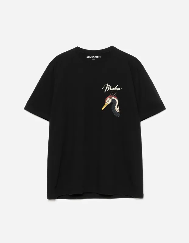 1580 Year of the Crane S/S T-Shirt Black sold by Maharishi
