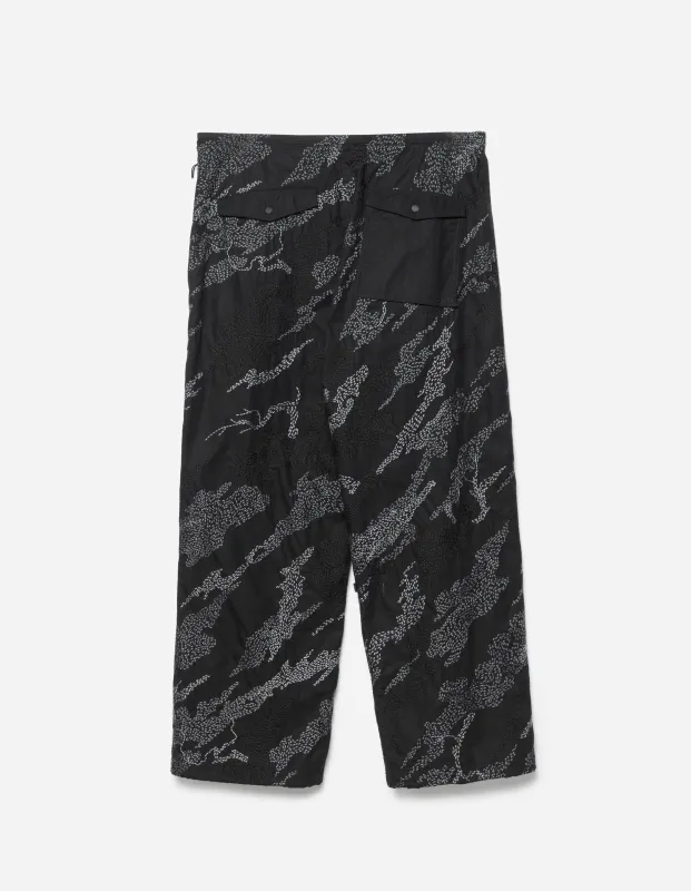 6206 Sashiko Bonsai Loose Snopants® Black sold by Maharishi