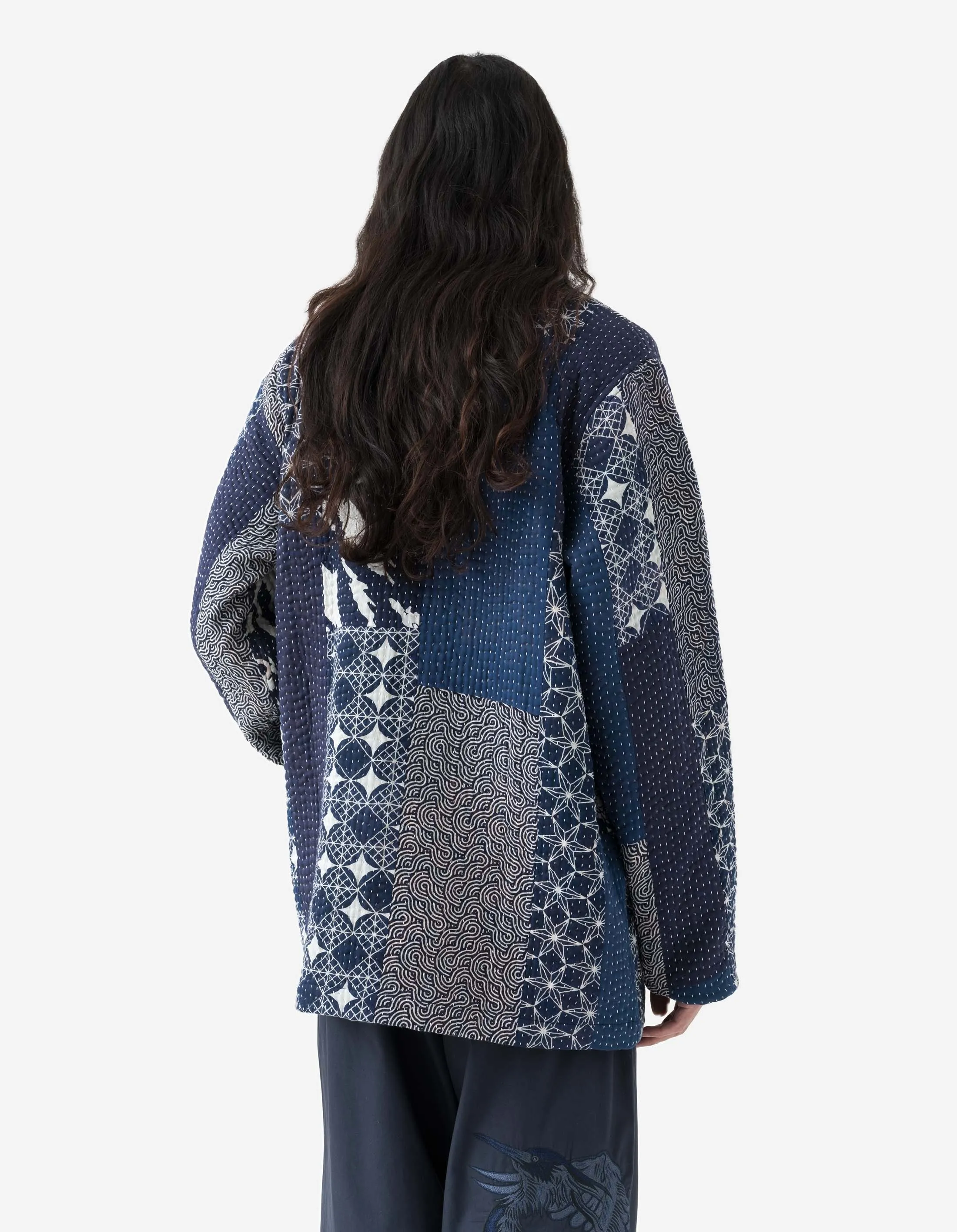 1470 Mahaboro Kimono Jacket Navy/Ecru sold by Maharishi product image thumbnail 4