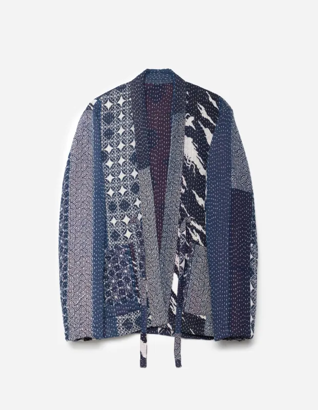 1470 Mahaboro Kimono Jacket Navy/Ecru sold by Maharishi