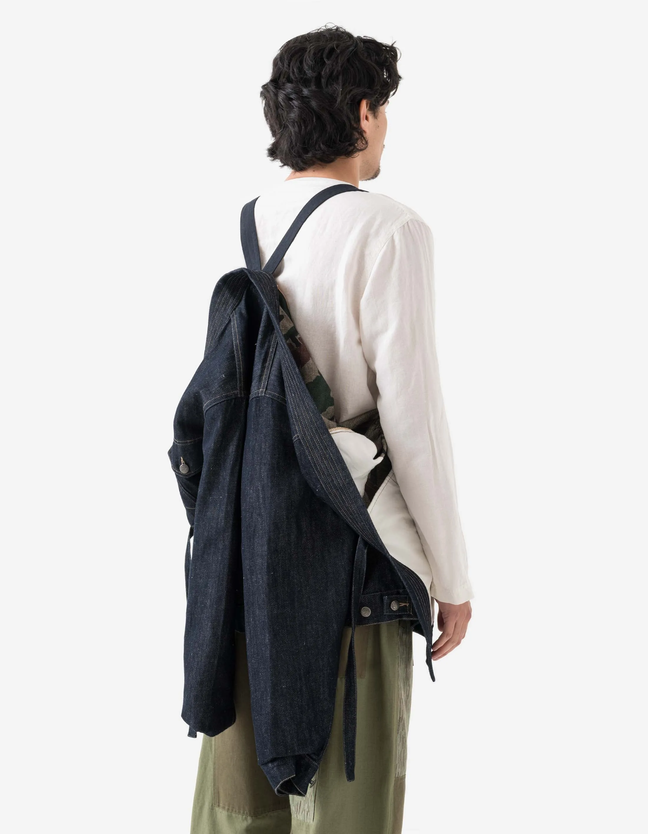 6059 Maha Hemp Denim Kimono Indigo sold by Maharishi product image thumbnail 5