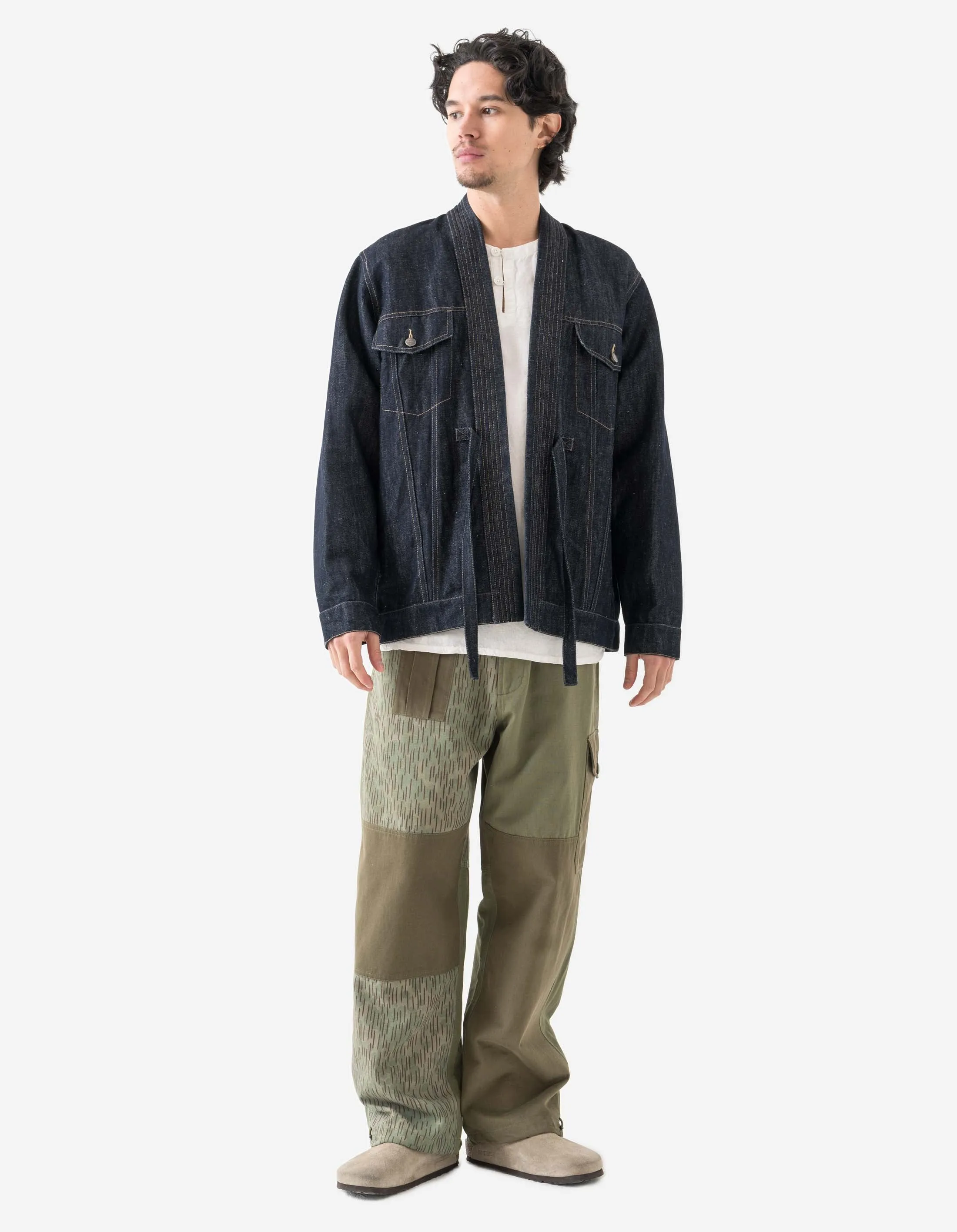 6059 Maha Hemp Denim Kimono Indigo sold by Maharishi product image thumbnail 2