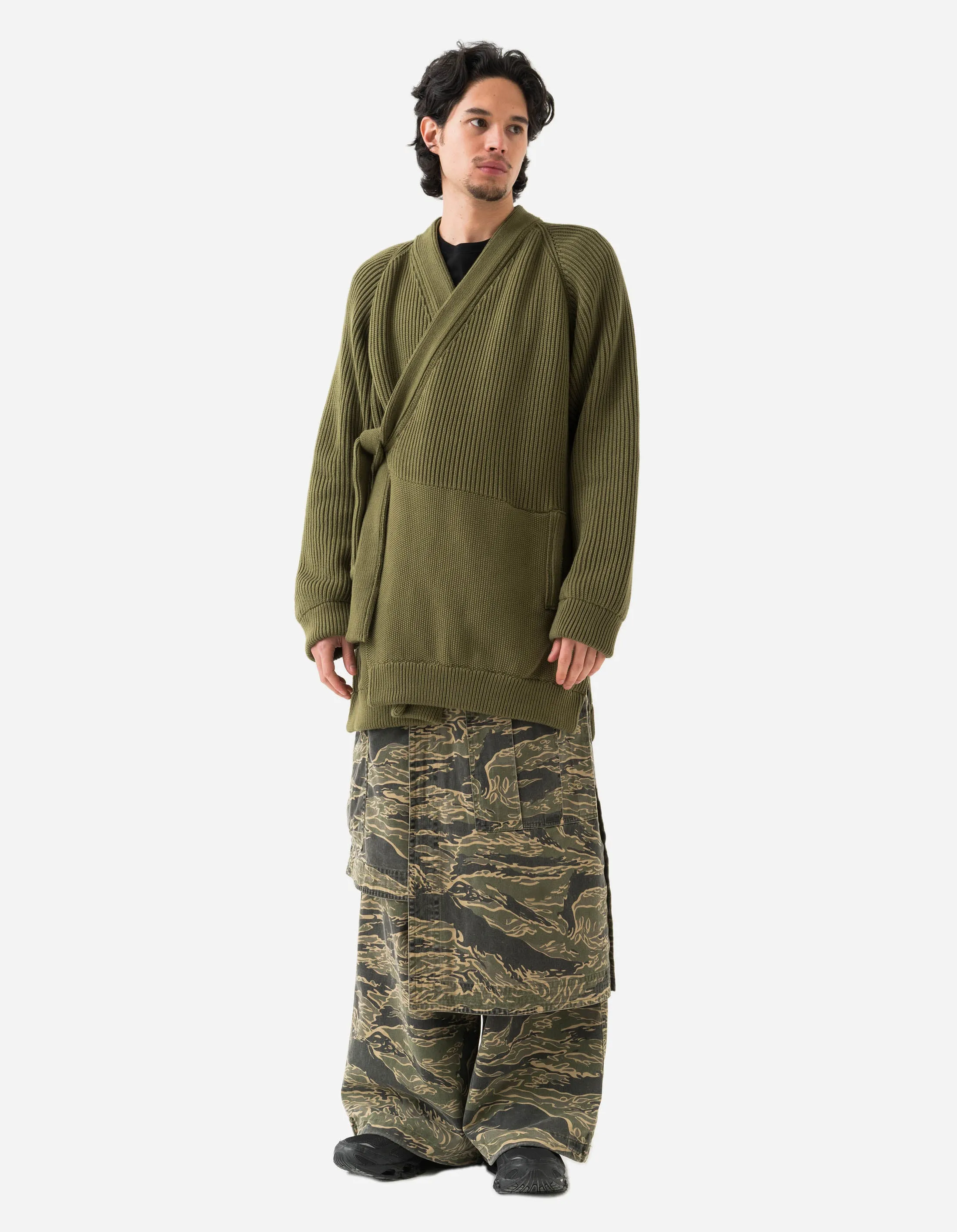 1461 Maharishi Knitted Kimono Olive sold by Maharishi product image thumbnail 2