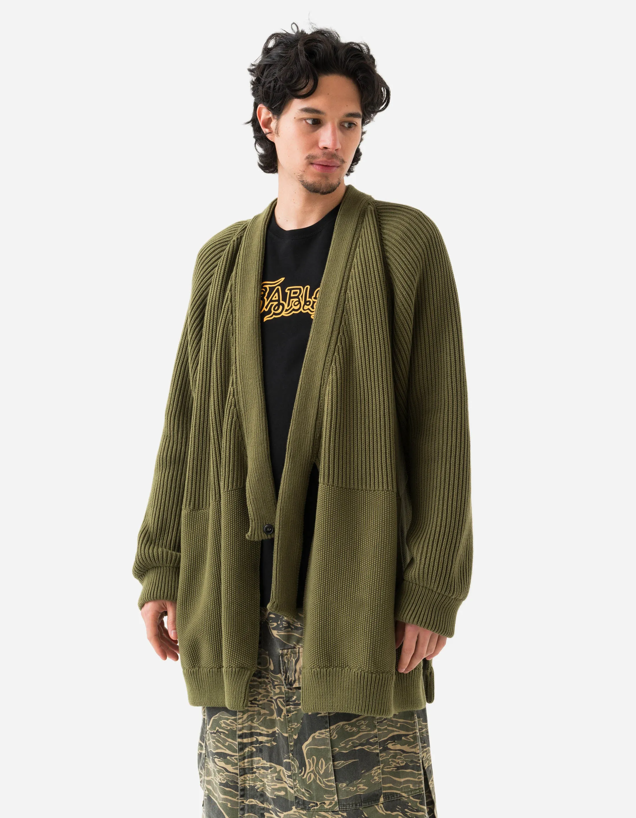 1461 Maharishi Knitted Kimono Olive sold by Maharishi product image thumbnail 4