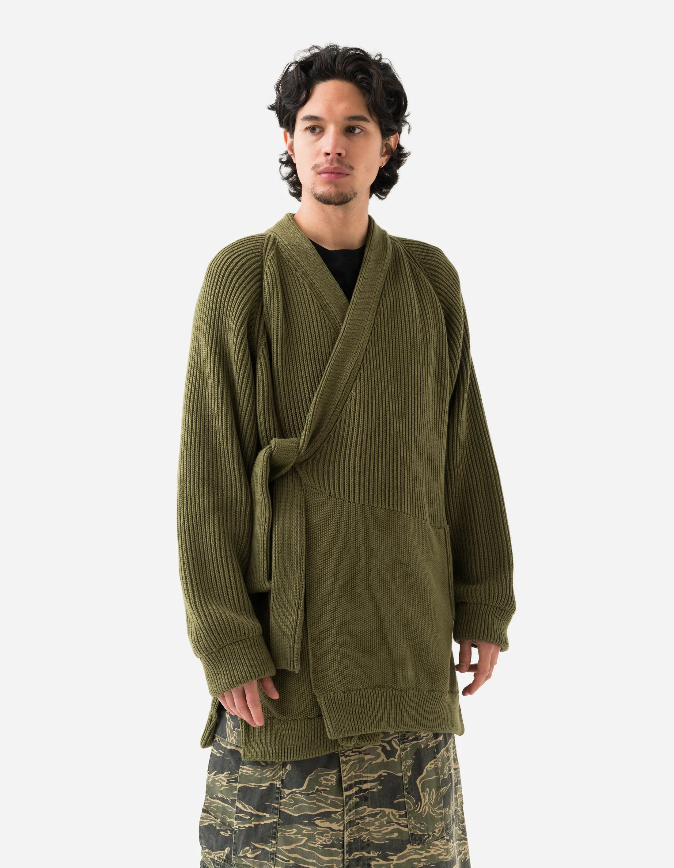 1461 Maharishi Knitted Kimono Olive sold by Maharishi product image thumbnail 3