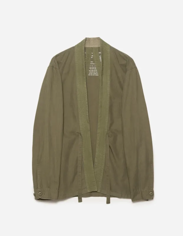 4605 Hemp Hanten Shirt Olive OG-107F sold by Maharishi