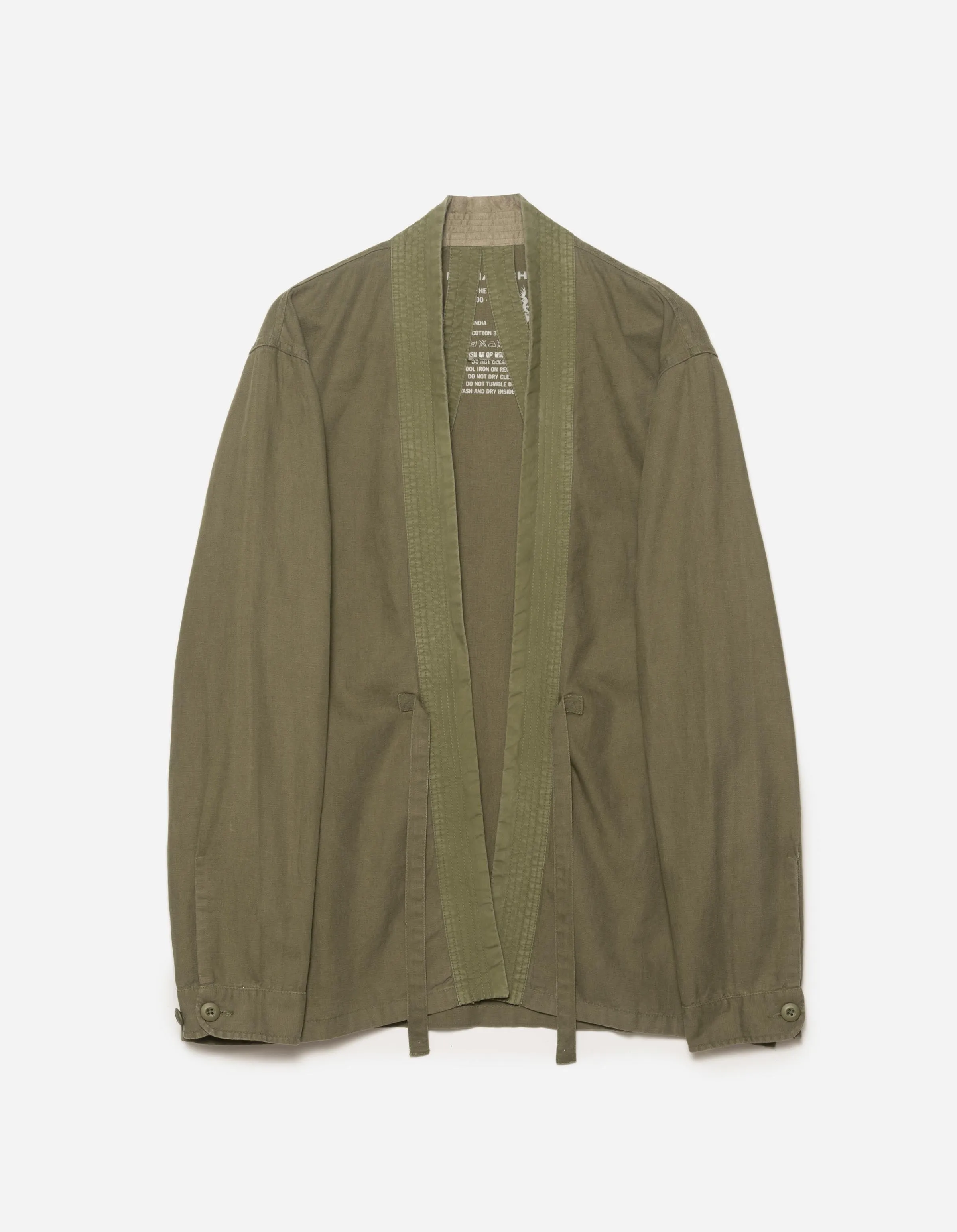 4605 Hemp Hanten Shirt Olive OG-107F sold by Maharishi