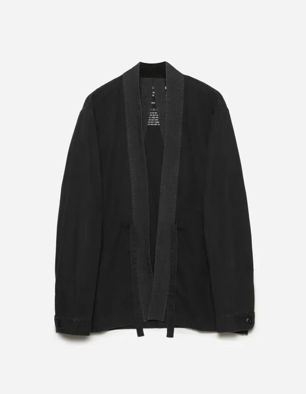 4605 Hemp Hanten Shirt Black sold by Maharishi