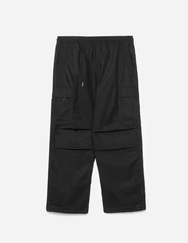 5307 Asym Cargo Track Pants Black sold by Maharishi