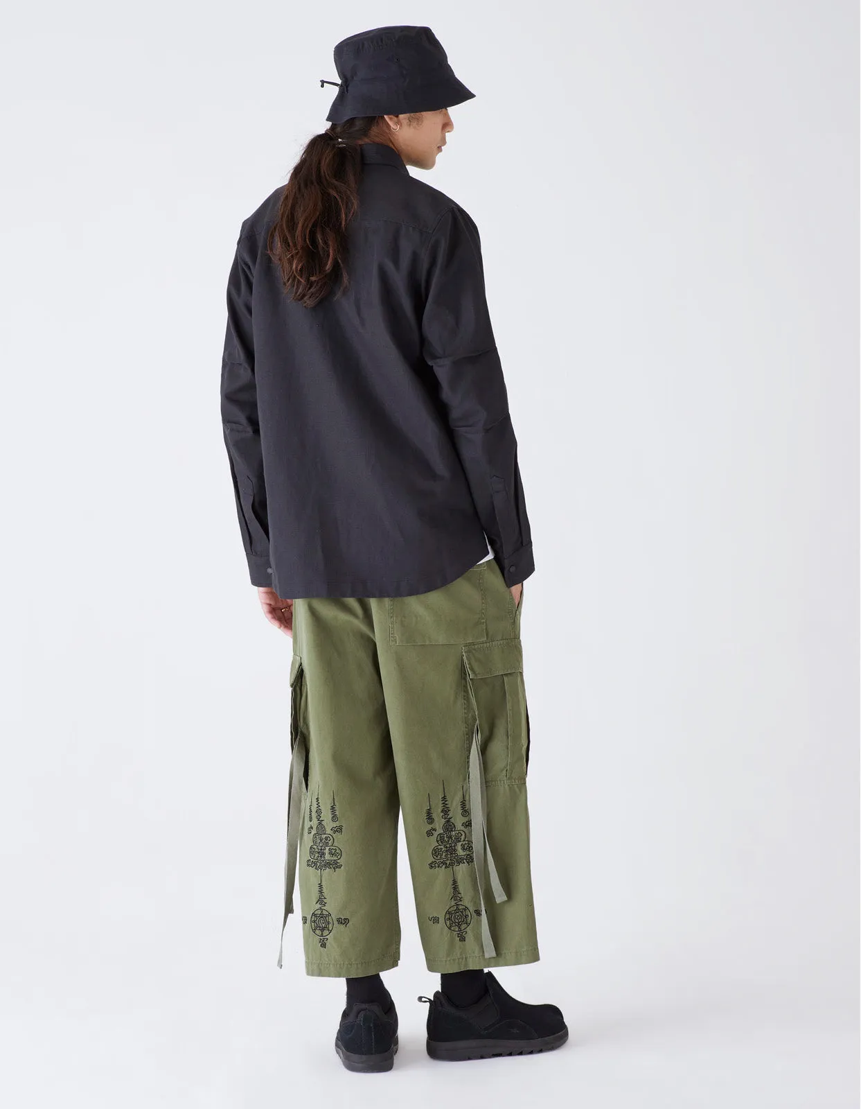 7028 MILTYPE Organic Custom Shirt Black sold by Maharishi product image thumbnail 3