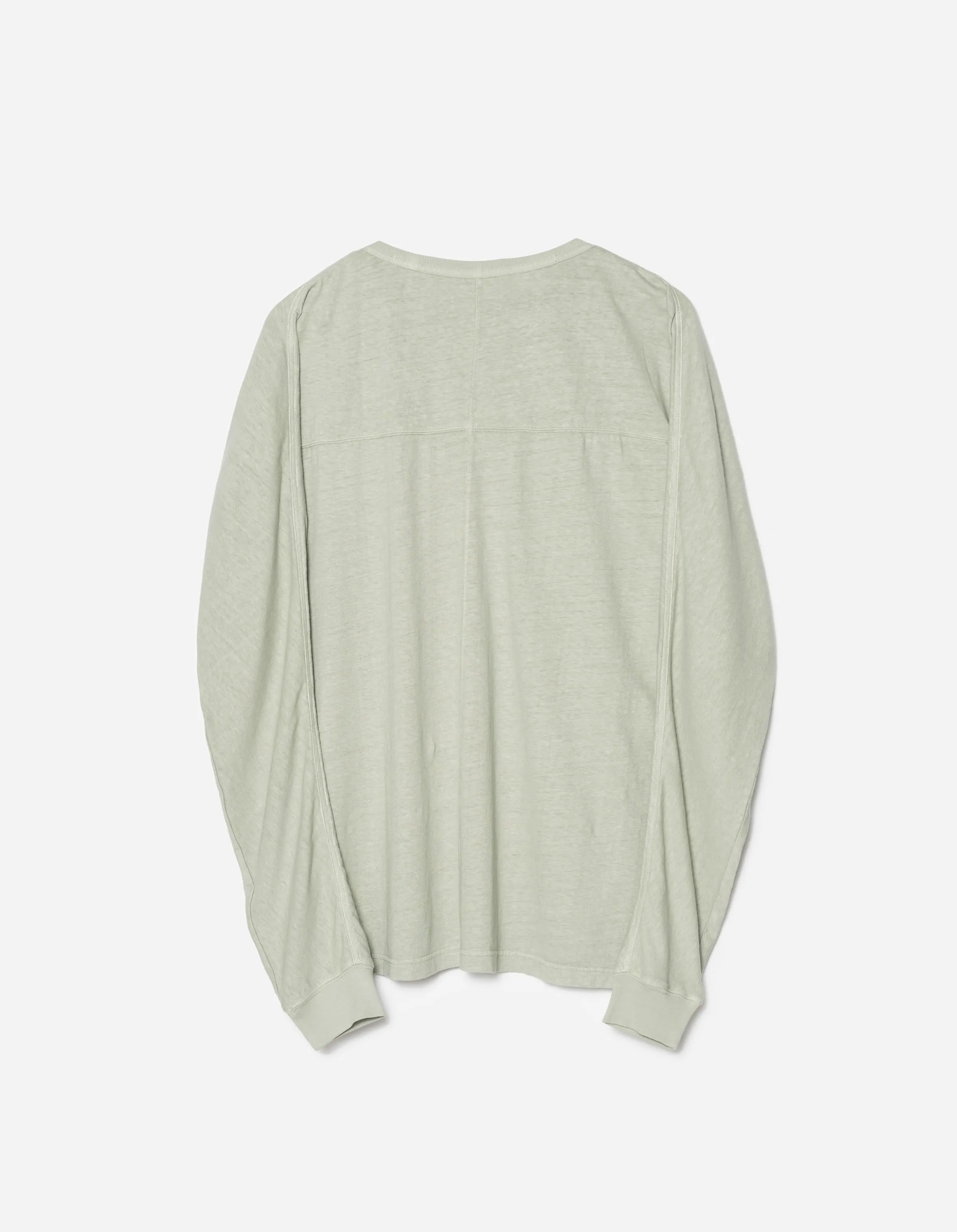 5245 Hemp Cross Oversized L/S T-Shirt Sage sold by Maharishi