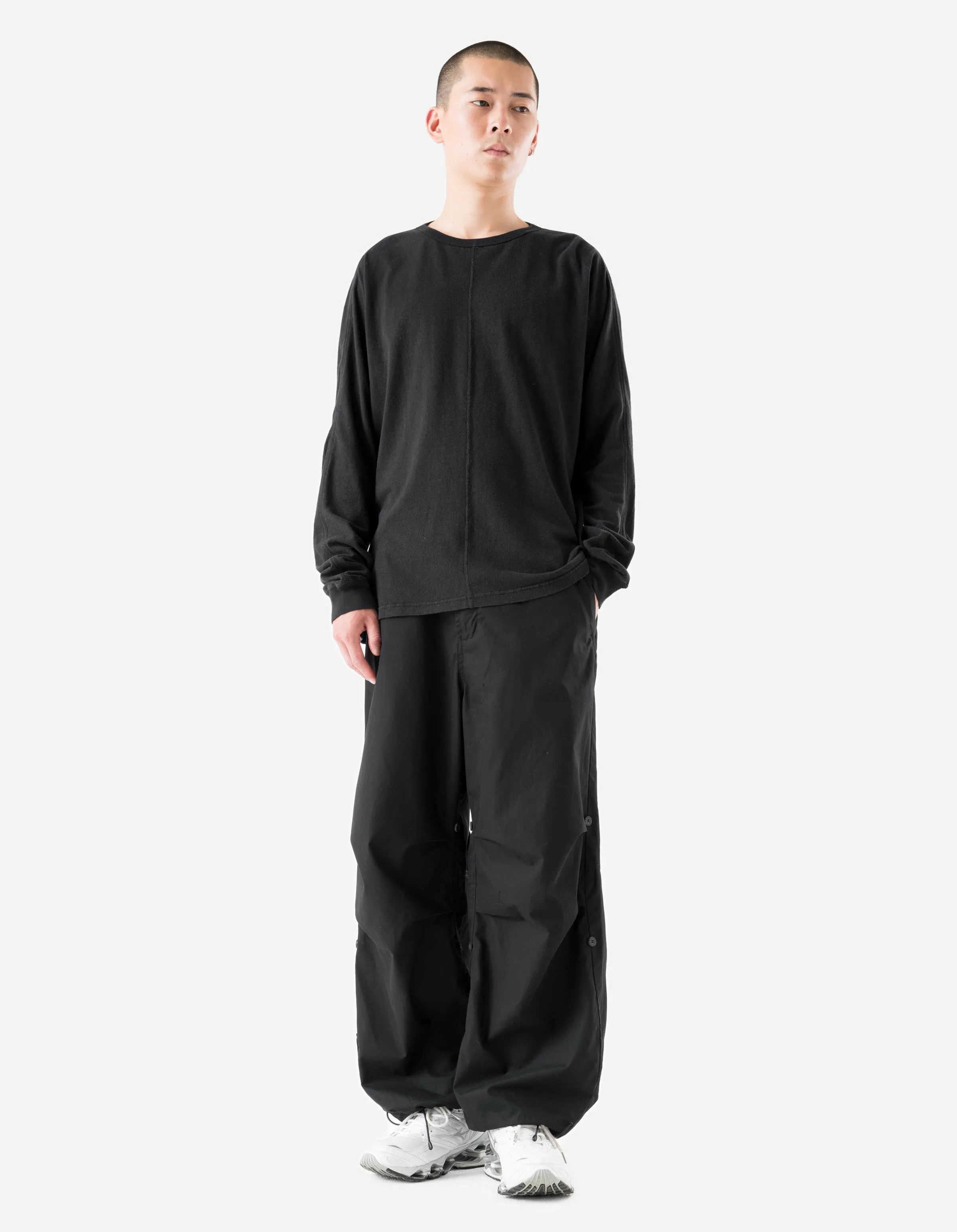 5245 Hemp Cross Oversized L/S T-Shirt Black sold by Maharishi product image thumbnail 2