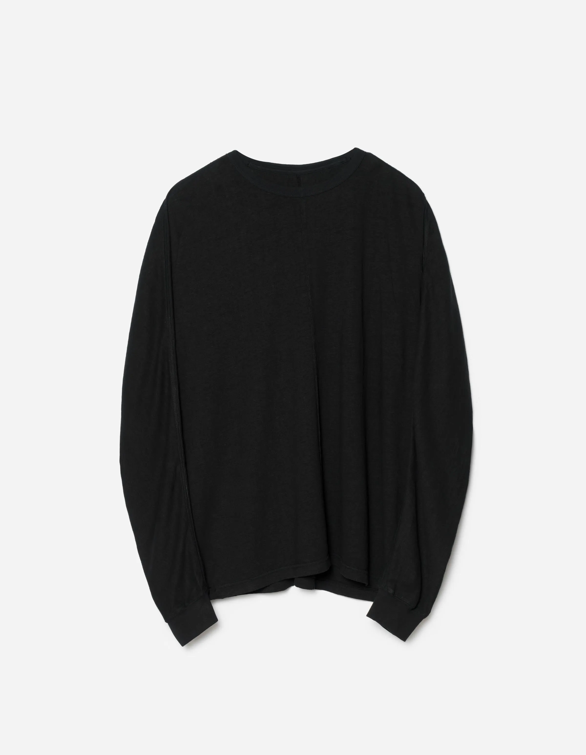 5245 Hemp Cross Oversized L/S T-Shirt Black sold by Maharishi